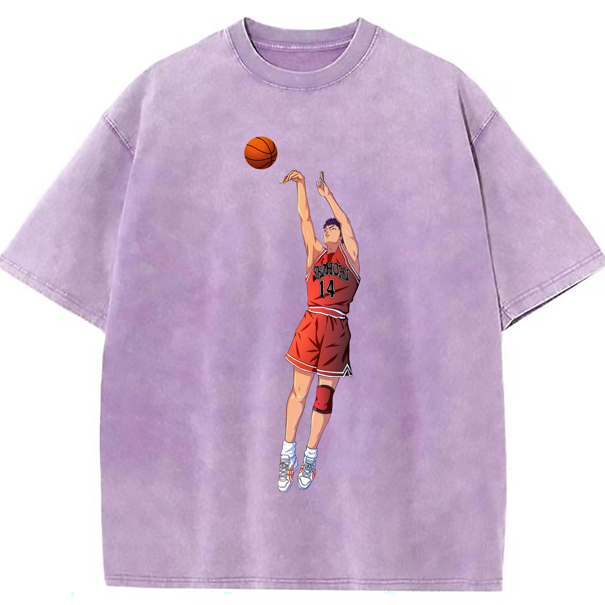 （画像用） SLAM DUNK／スラムダンク 綿100% ヴィンテージ風 半袖Tシャツ（フロントプリント）