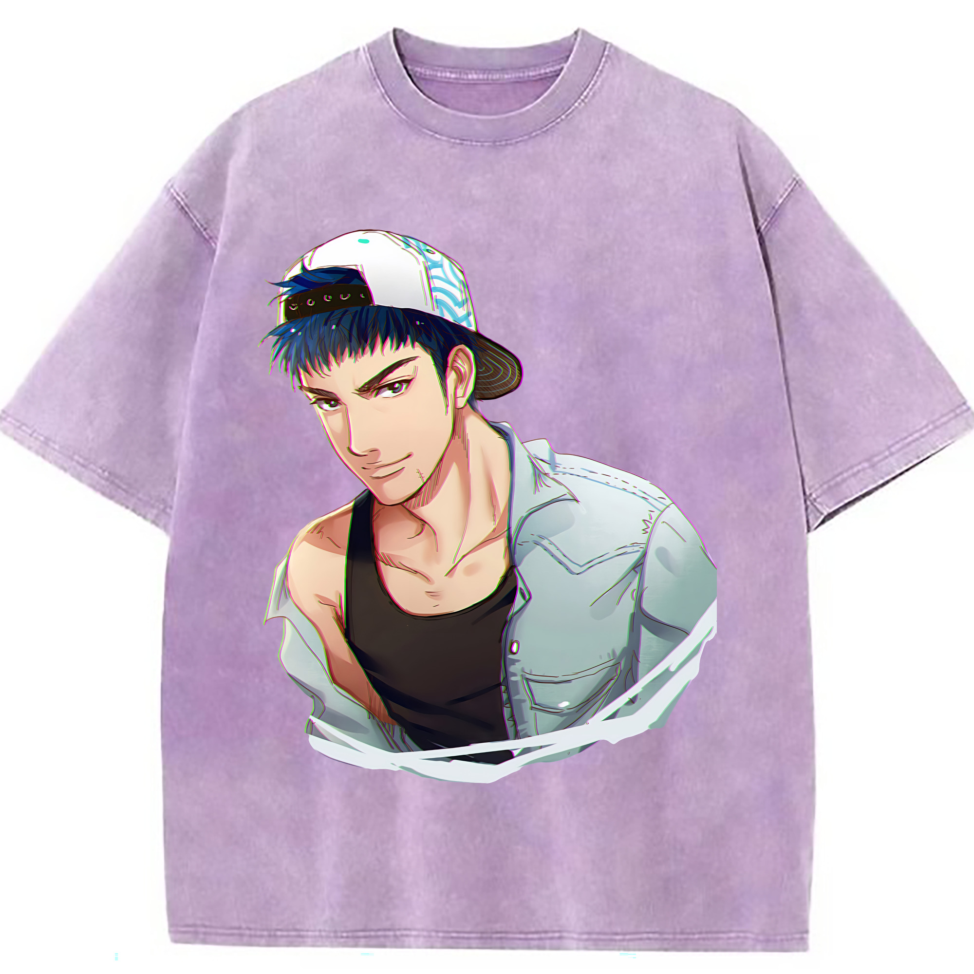 （画像用） SLAM DUNK／スラムダンク 綿100% ヴィンテージ風 半袖Tシャツ（フロントプリント）