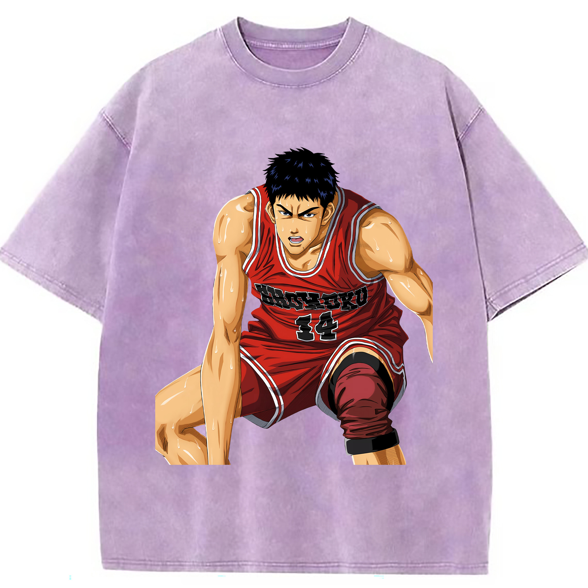 （画像用） SLAM DUNK／スラムダンク 綿100% ヴィンテージ風 半袖Tシャツ（フロントプリント）