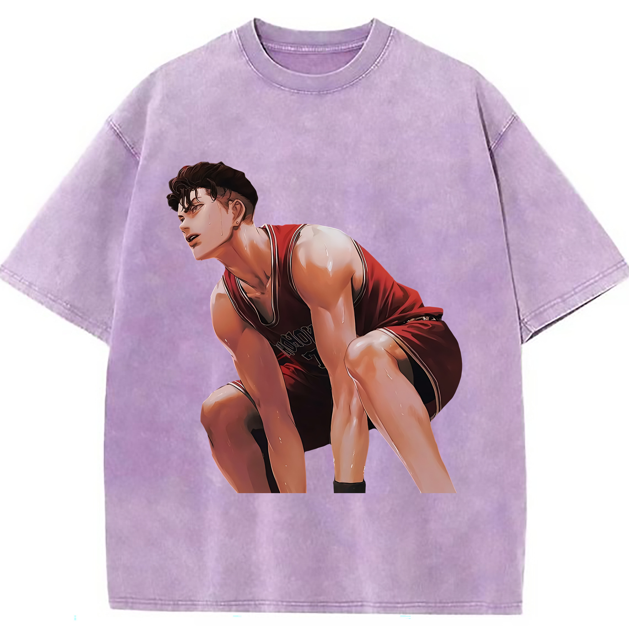 （画像用） SLAM DUNK／スラムダンク 綿100% ヴィンテージ風 半袖Tシャツ（フロントプリント）
