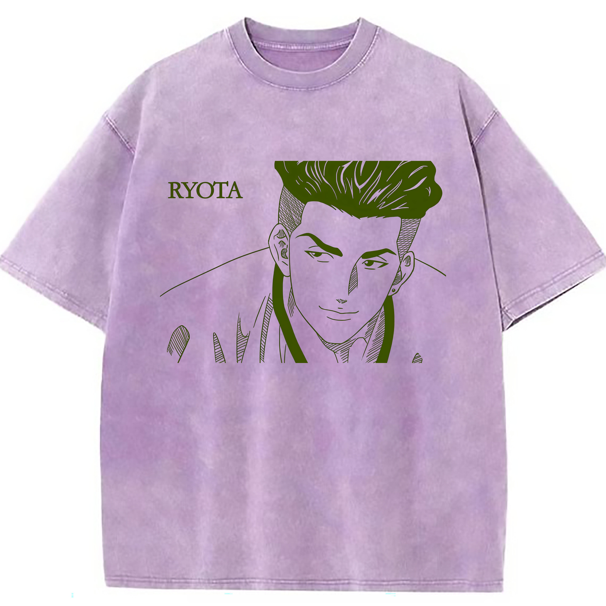 （画像用） SLAM DUNK／スラムダンク 綿100% ヴィンテージ風 半袖Tシャツ（フロントプリント）