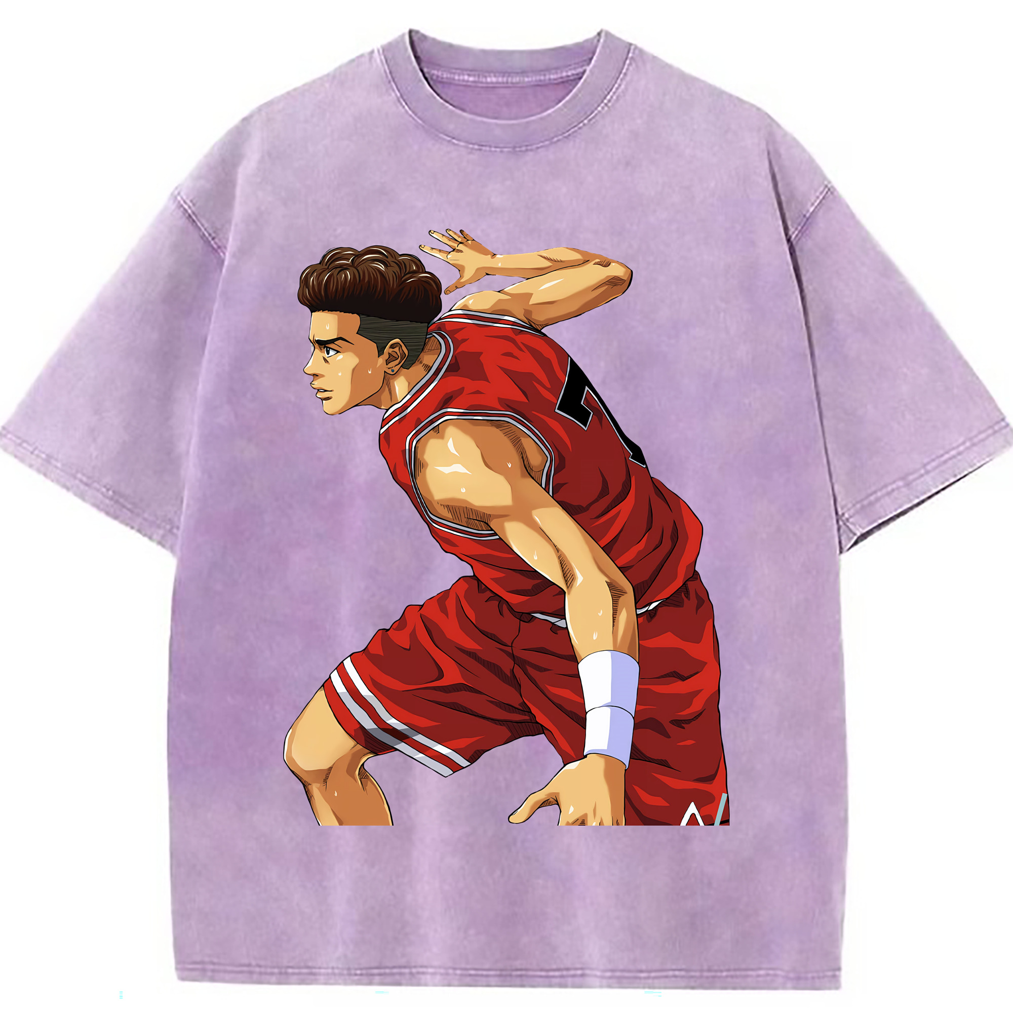 （画像用） SLAM DUNK／スラムダンク 綿100% ヴィンテージ風 半袖Tシャツ（フロントプリント）