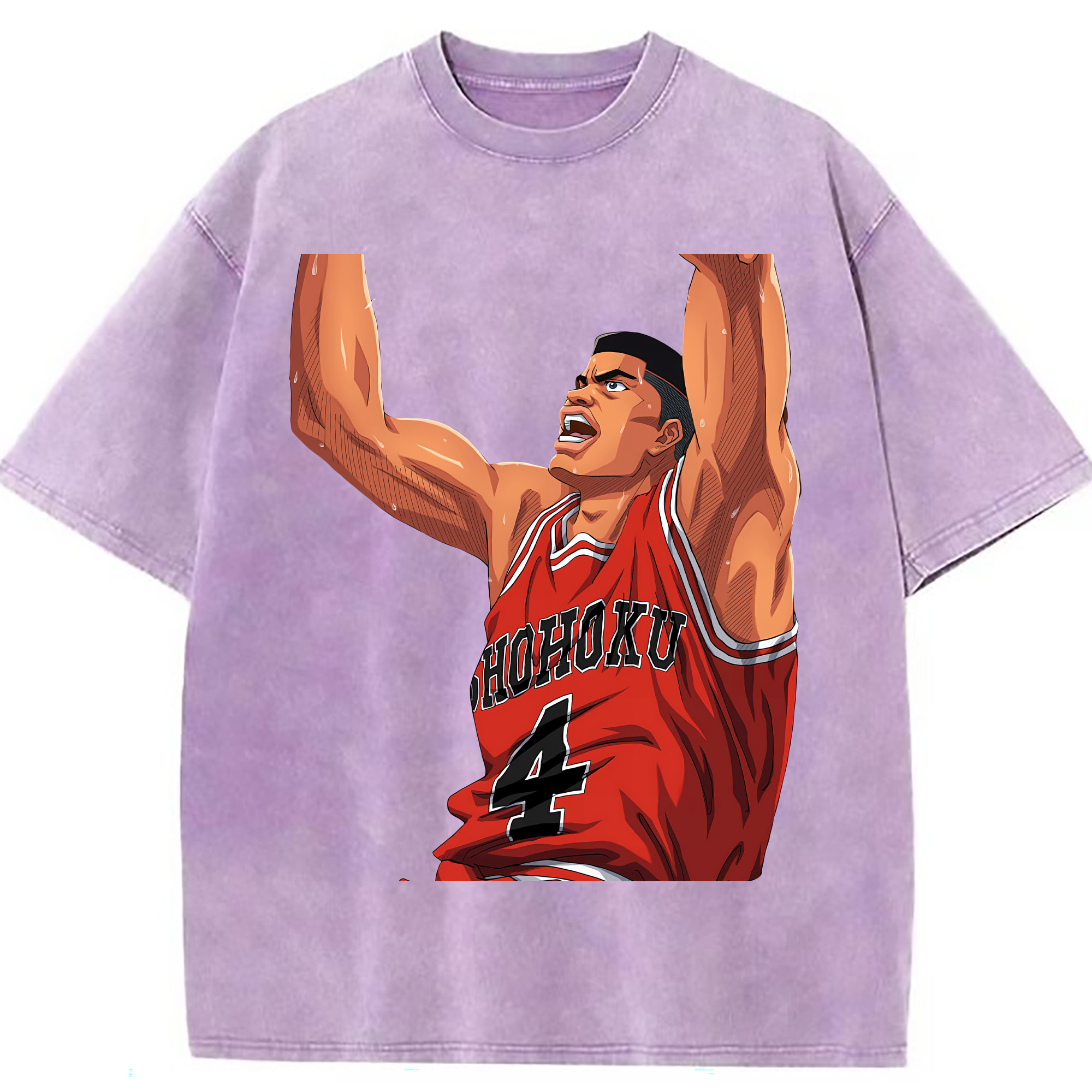（画像用） SLAM DUNK／スラムダンク 綿100% ヴィンテージ風 半袖Tシャツ（フロントプリント）