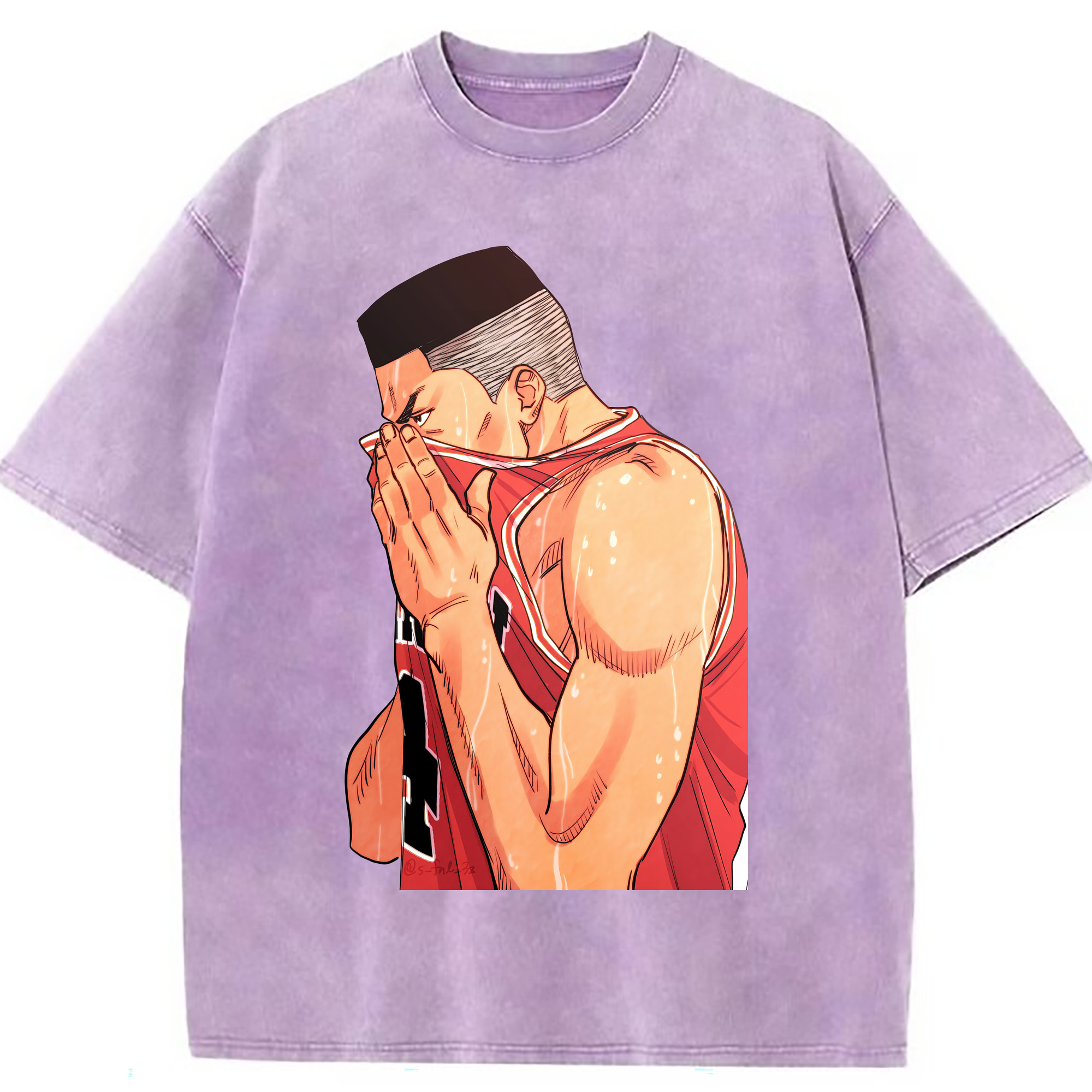 （画像用） SLAM DUNK／スラムダンク 綿100% ヴィンテージ風 半袖Tシャツ（フロントプリント）