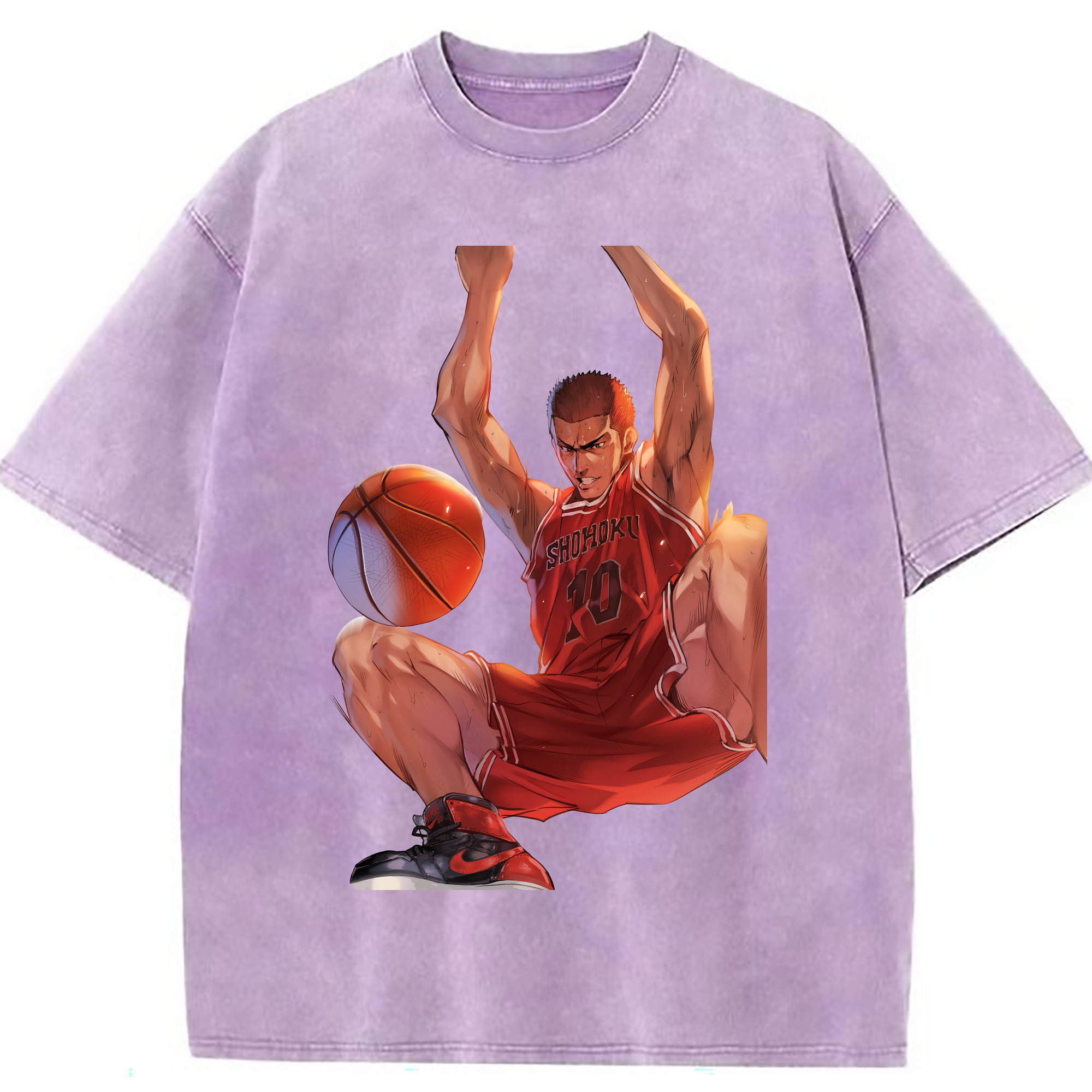 （画像用） SLAM DUNK／スラムダンク 綿100% ヴィンテージ風 半袖Tシャツ（フロントプリント）