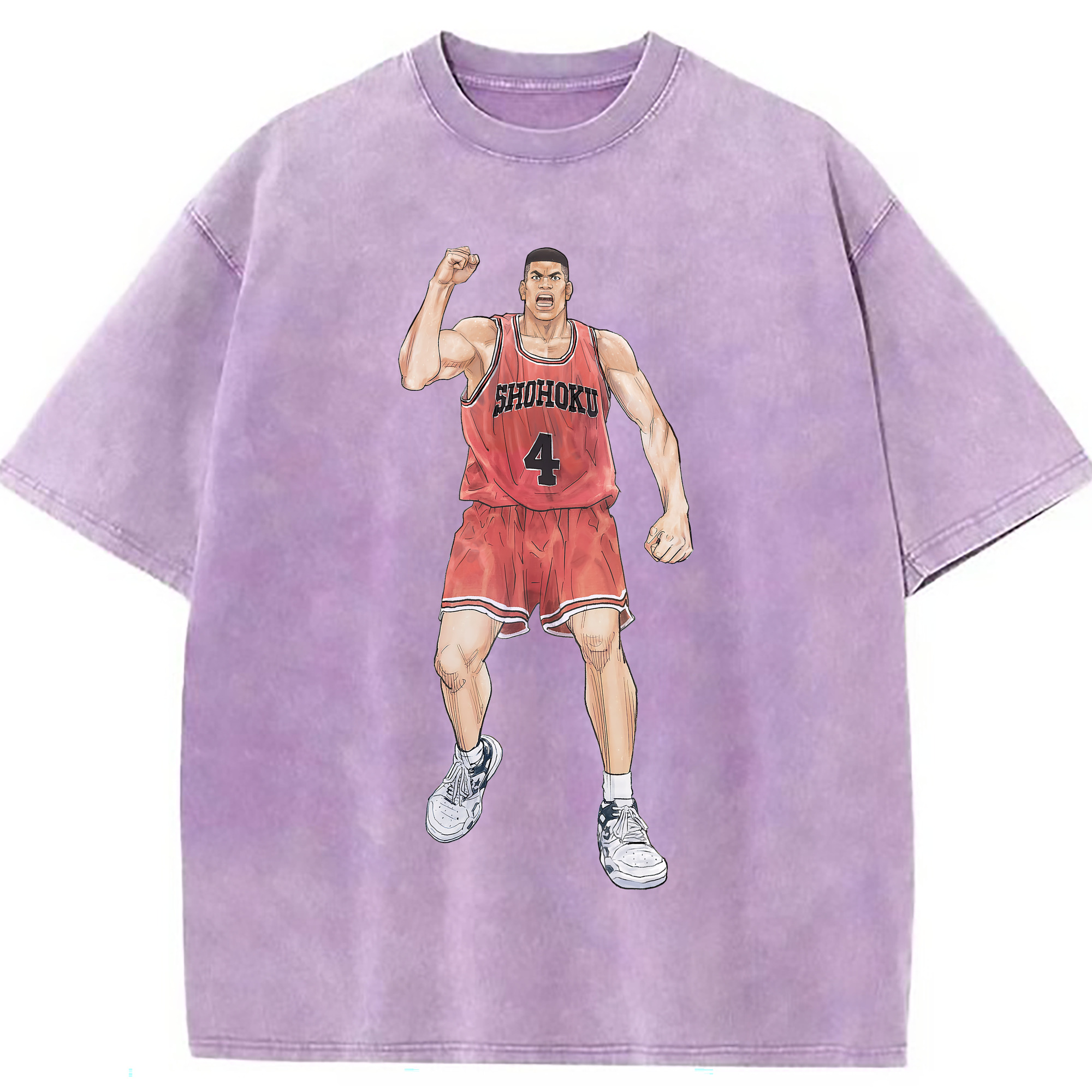 （画像用） SLAM DUNK／スラムダンク 綿100% ヴィンテージ風 半袖Tシャツ（フロントプリント）