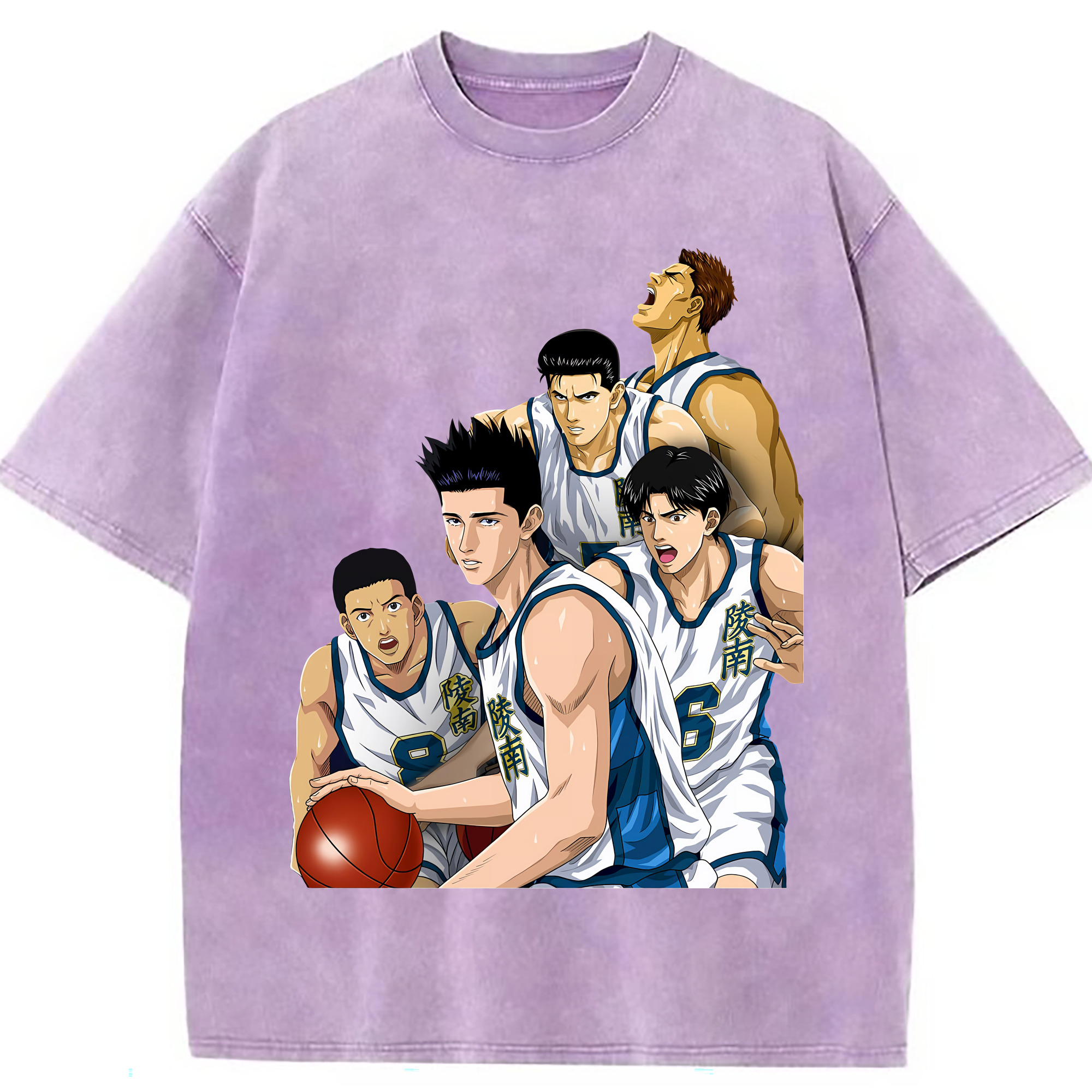 （画像用） SLAM DUNK／スラムダンク 綿100% ヴィンテージ風 半袖Tシャツ（フロントプリント）