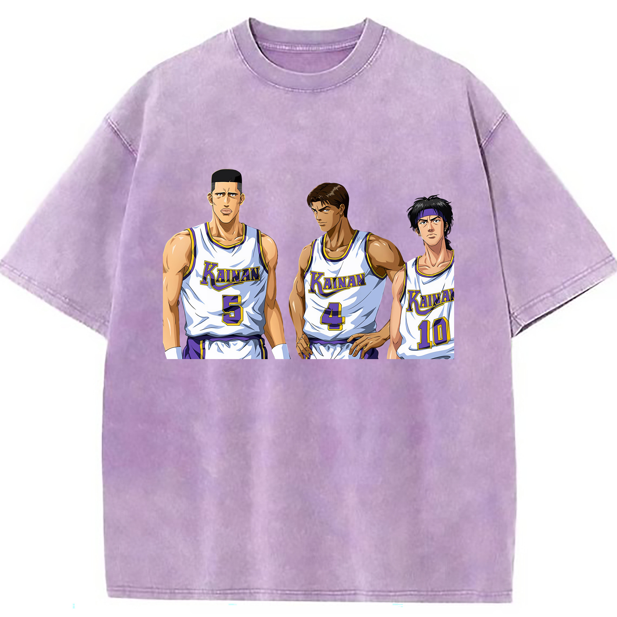 （画像用） SLAM DUNK／スラムダンク 綿100% ヴィンテージ風 半袖Tシャツ（フロントプリント）