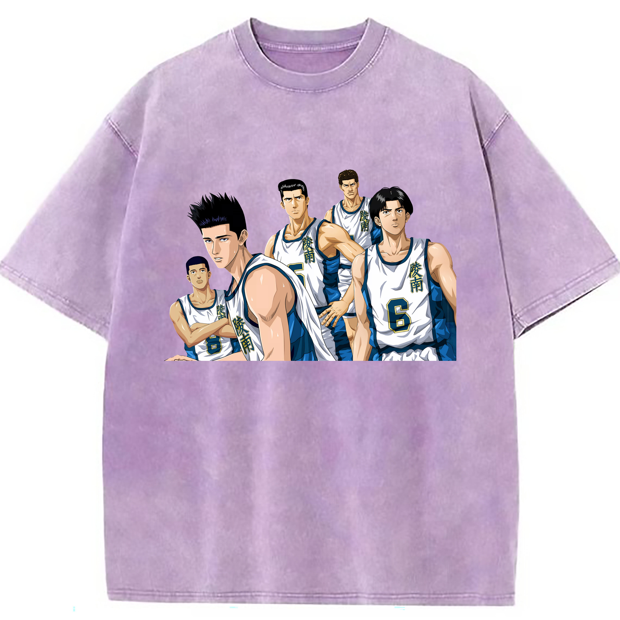（画像用） SLAM DUNK／スラムダンク 綿100% ヴィンテージ風 半袖Tシャツ（フロントプリント）