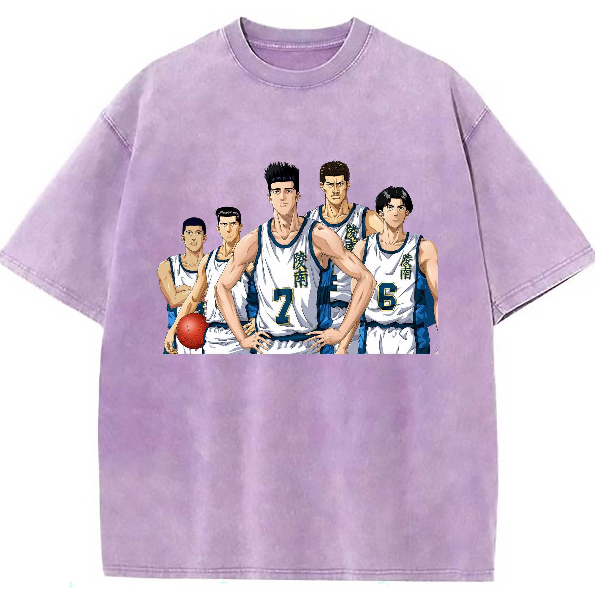 （画像用） SLAM DUNK／スラムダンク 綿100% ヴィンテージ風 半袖Tシャツ（フロントプリント）