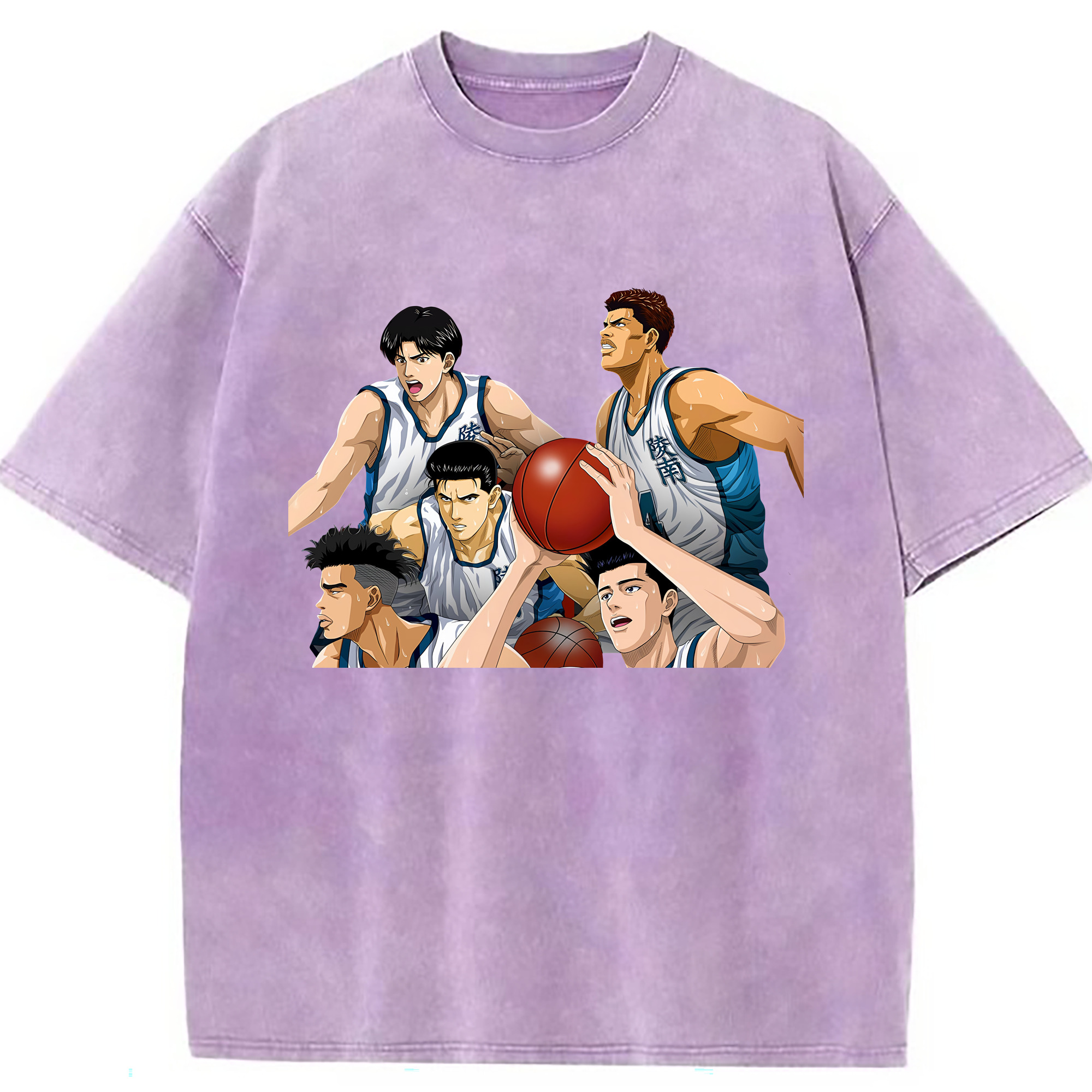 （画像用） SLAM DUNK／スラムダンク 綿100% ヴィンテージ風 半袖Tシャツ（フロントプリント）