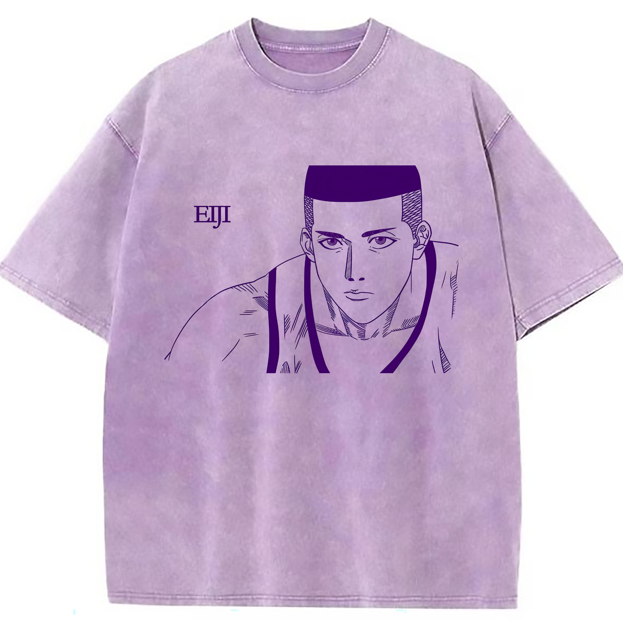 （画像用） SLAM DUNK／スラムダンク 綿100% ヴィンテージ風 半袖Tシャツ（フロントプリント）