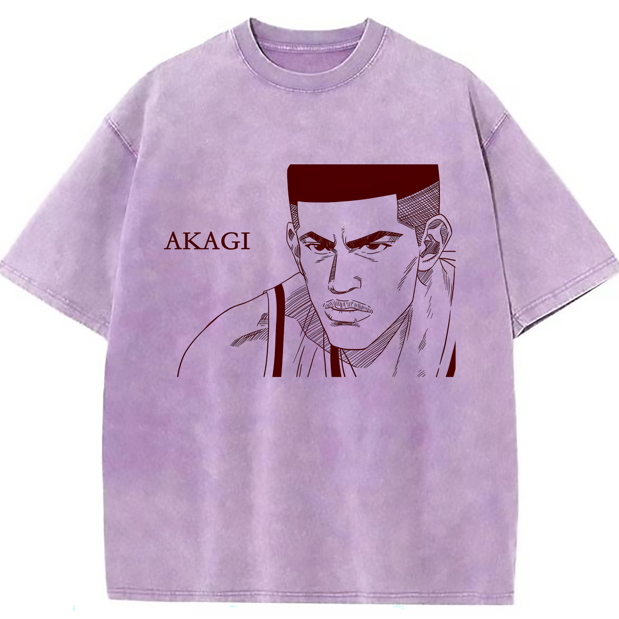 （画像用） SLAM DUNK／スラムダンク 綿100% ヴィンテージ風 半袖Tシャツ（フロントプリント）