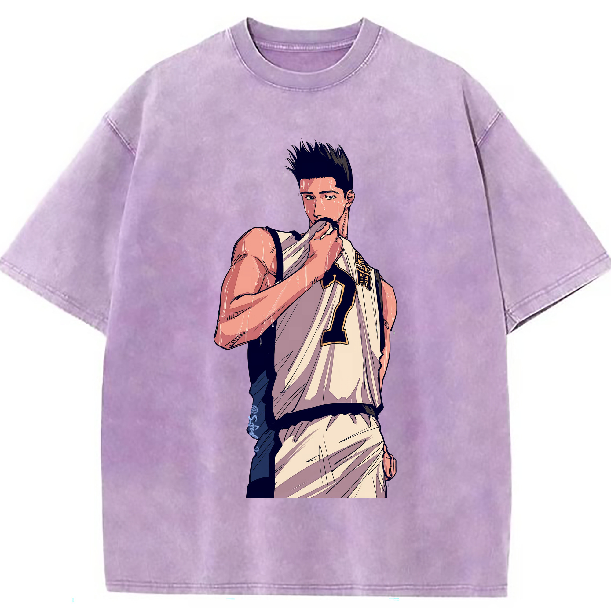 （画像用） SLAM DUNK／スラムダンク 綿100% ヴィンテージ風 半袖Tシャツ（フロントプリント）