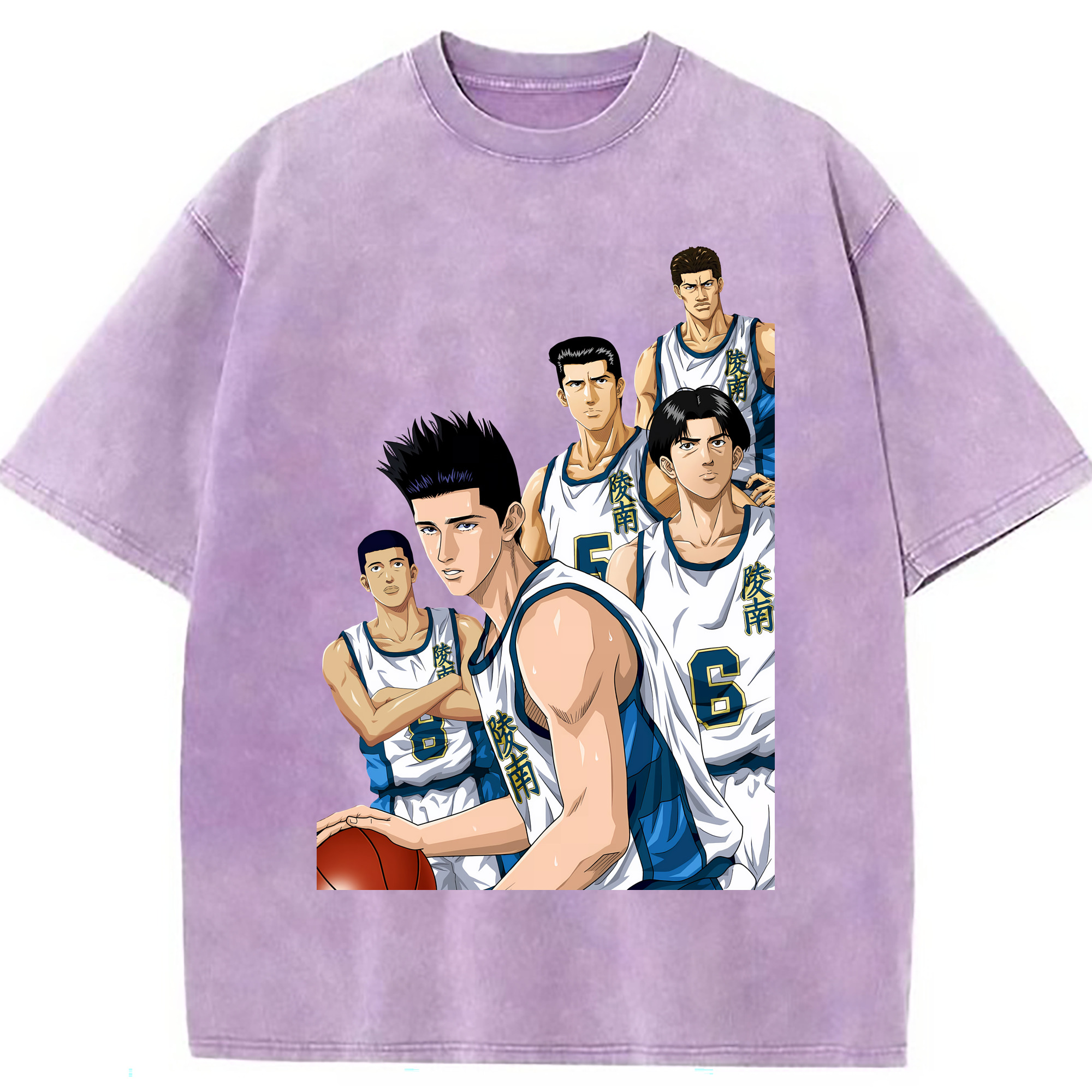 （画像用） SLAM DUNK／スラムダンク 綿100% ヴィンテージ風 半袖Tシャツ（フロントプリント）