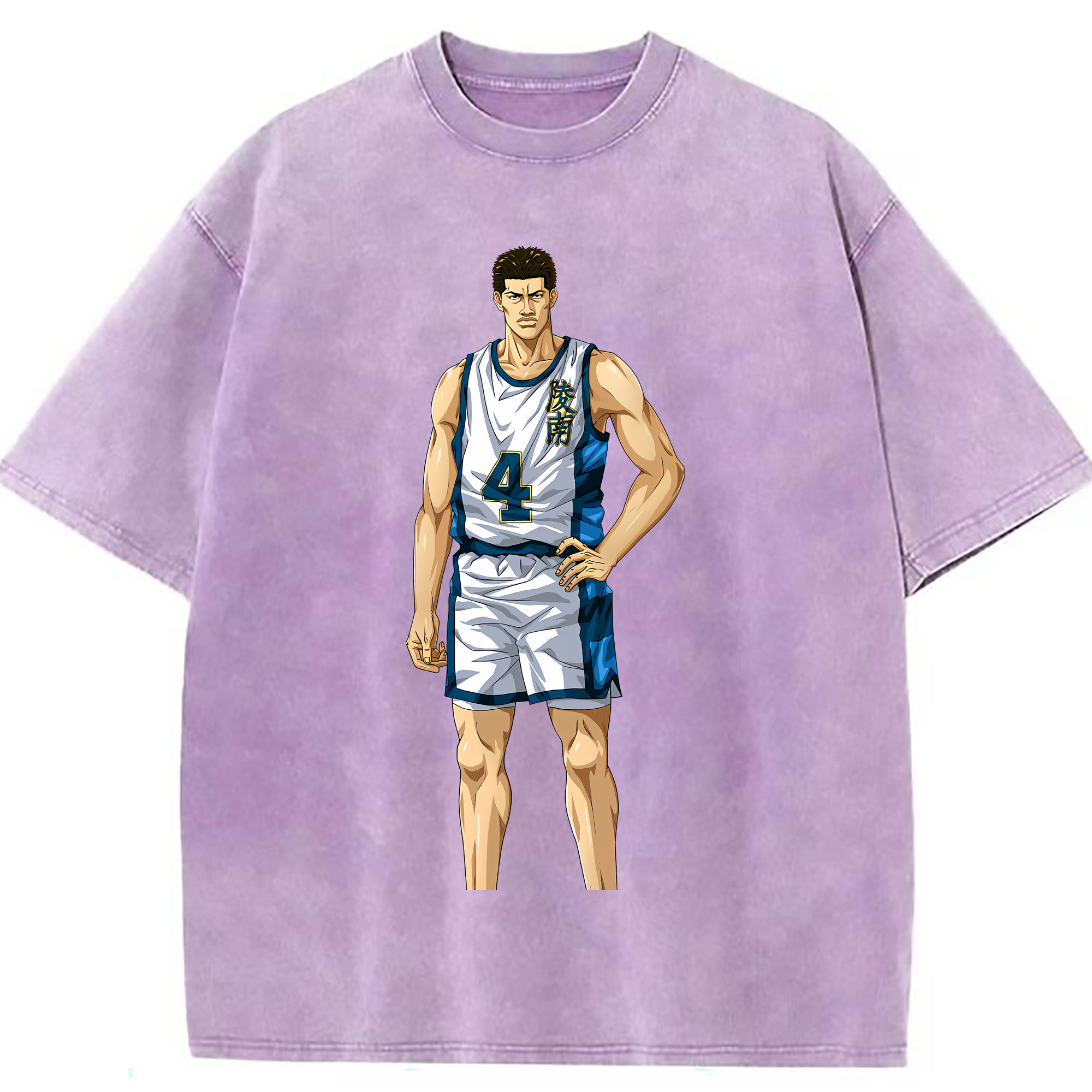 （画像用） SLAM DUNK／スラムダンク 綿100% ヴィンテージ風 半袖Tシャツ（フロントプリント）