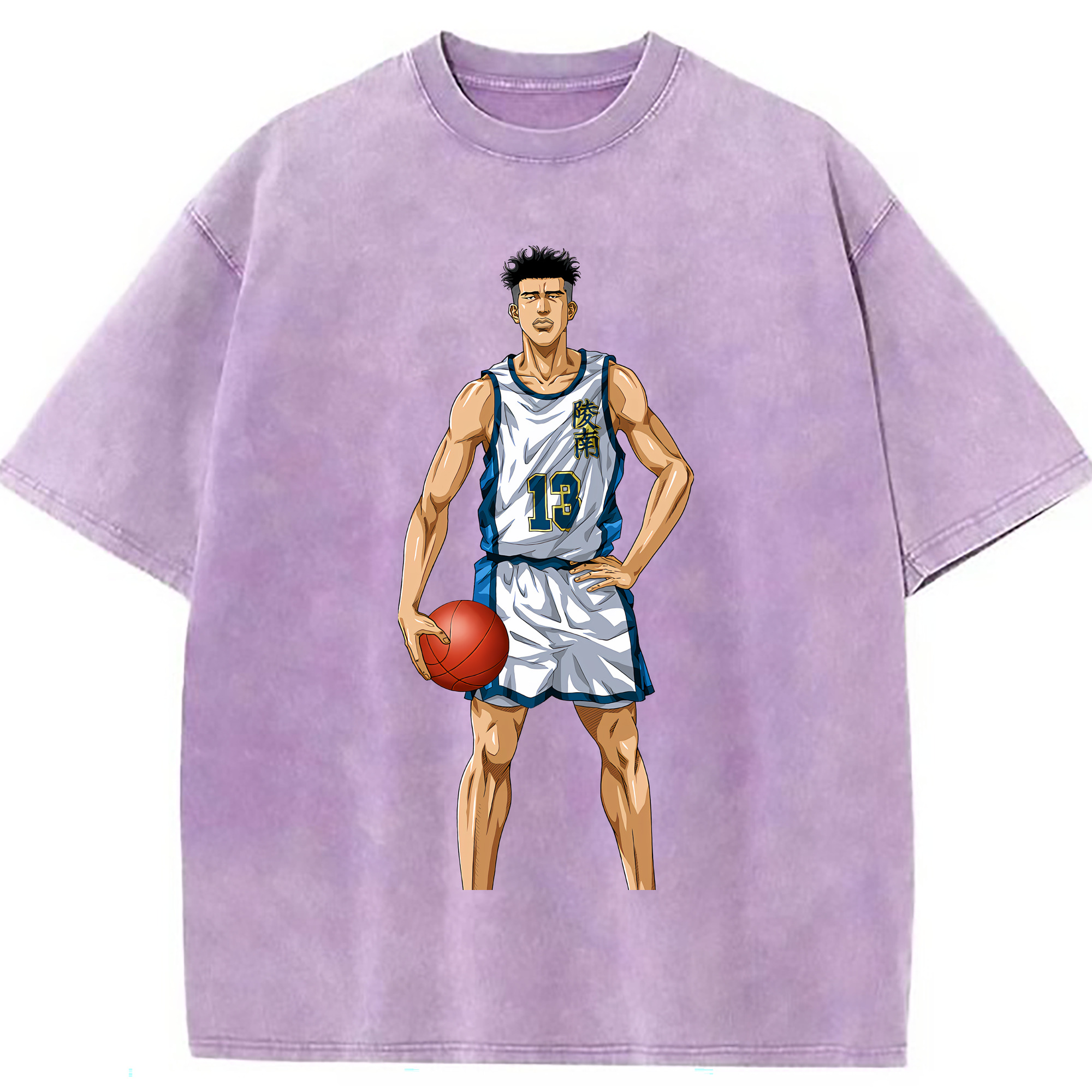 （画像用） SLAM DUNK／スラムダンク 綿100% ヴィンテージ風 半袖Tシャツ（フロントプリント）