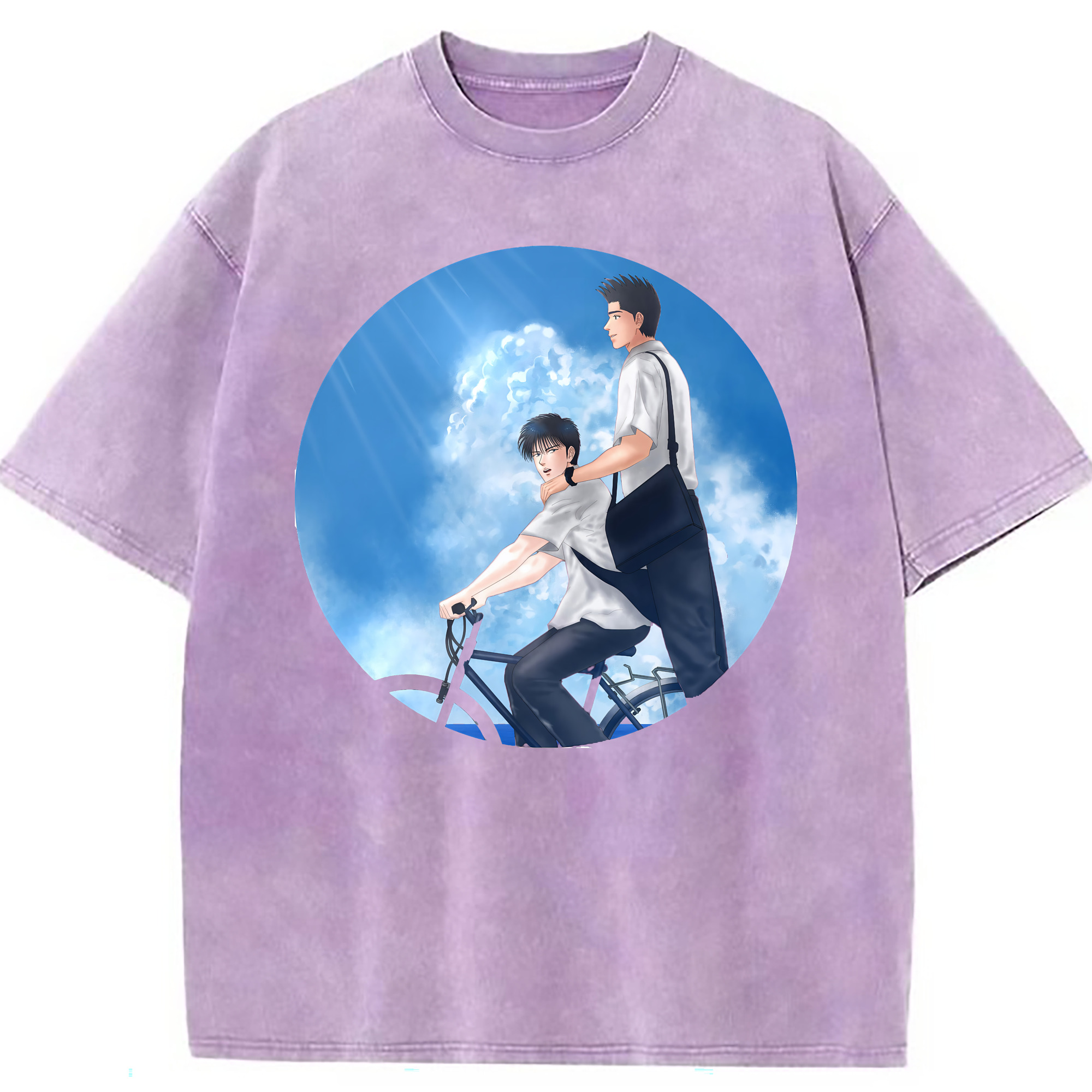 （画像用） SLAM DUNK／スラムダンク 綿100% ヴィンテージ風 半袖Tシャツ（フロントプリント）