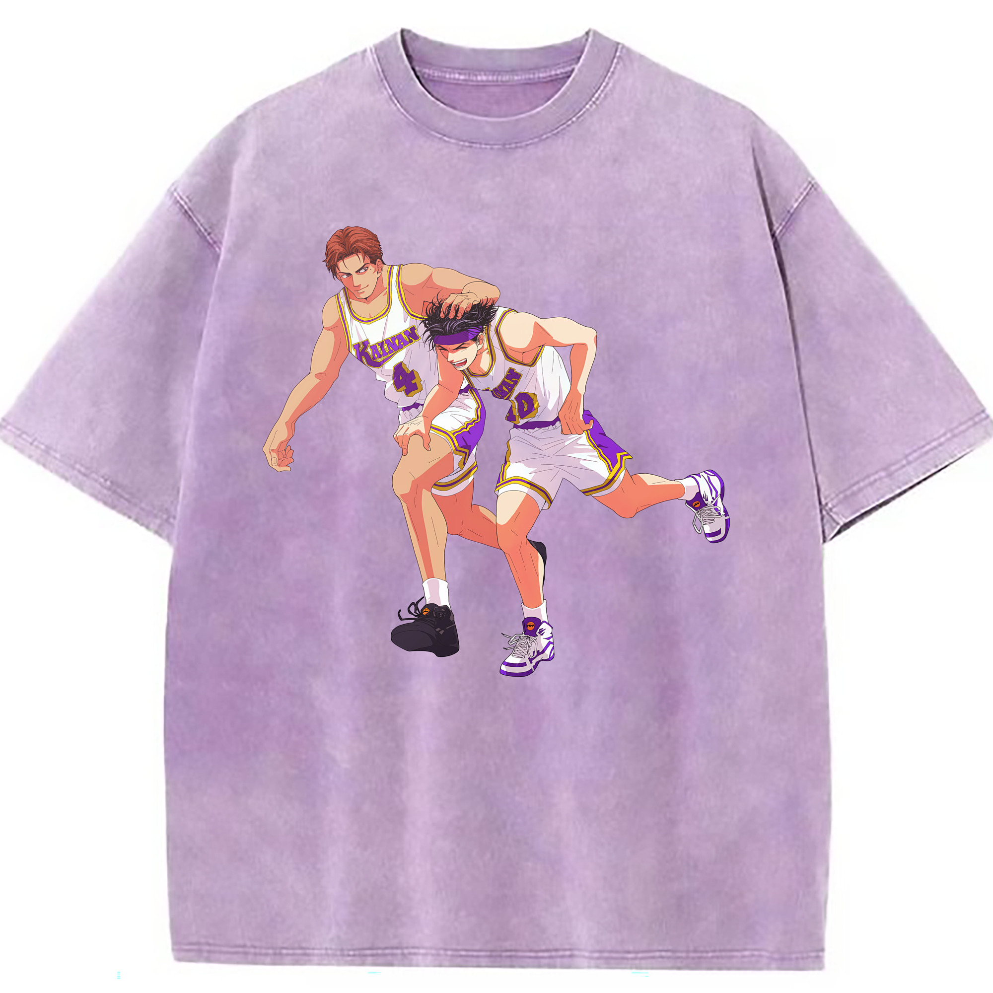 （画像用） SLAM DUNK／スラムダンク 綿100% ヴィンテージ風 半袖Tシャツ（フロントプリント）
