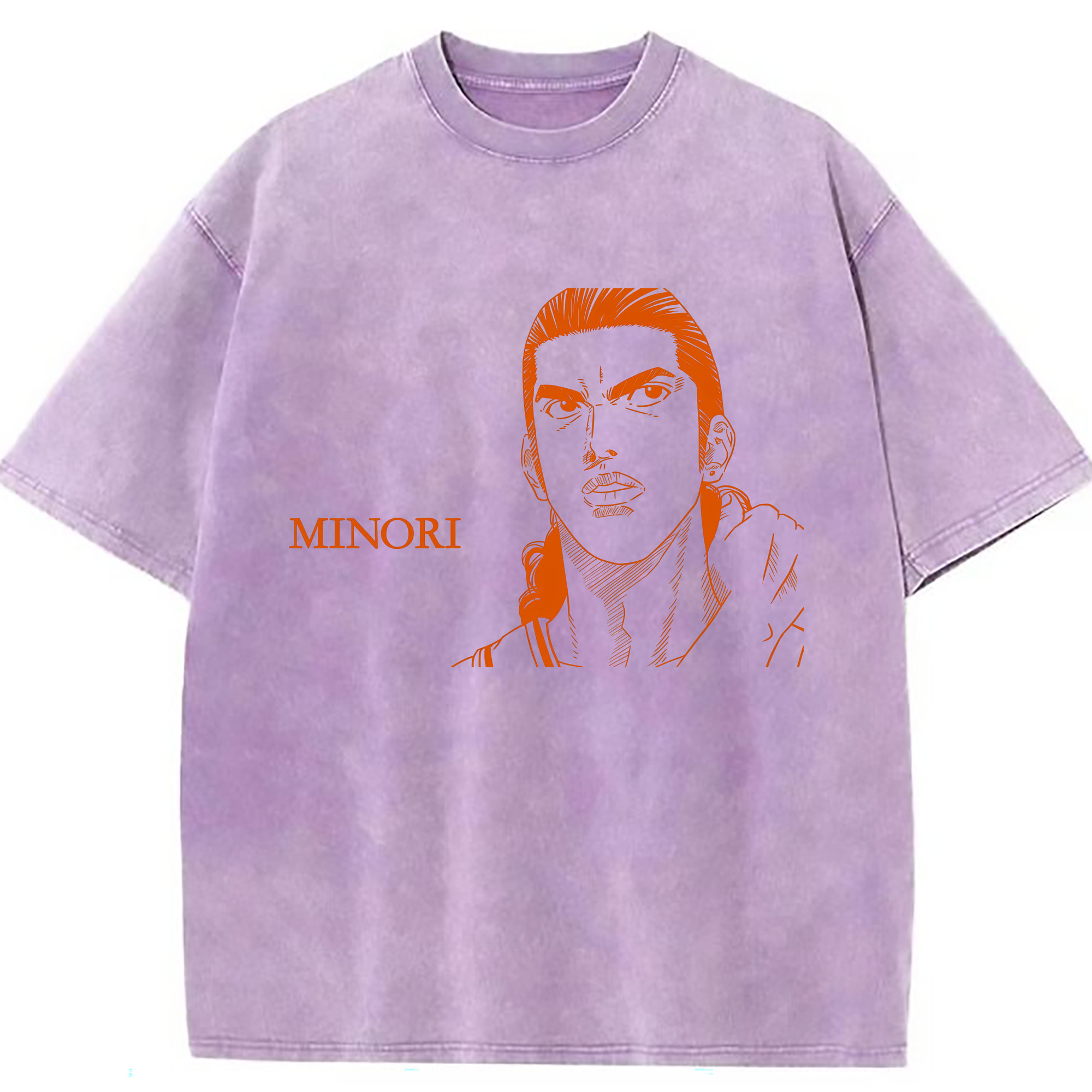 （画像用） SLAM DUNK／スラムダンク 綿100% ヴィンテージ風 半袖Tシャツ（フロントプリント）
