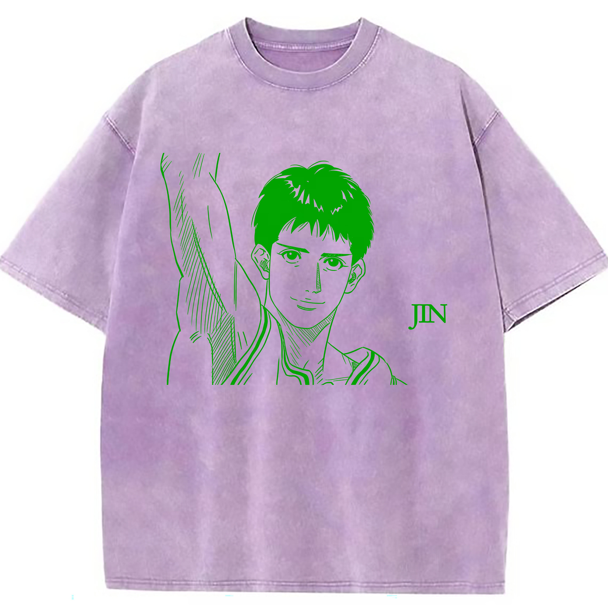 （画像用） SLAM DUNK／スラムダンク 綿100% ヴィンテージ風 半袖Tシャツ（フロントプリント）