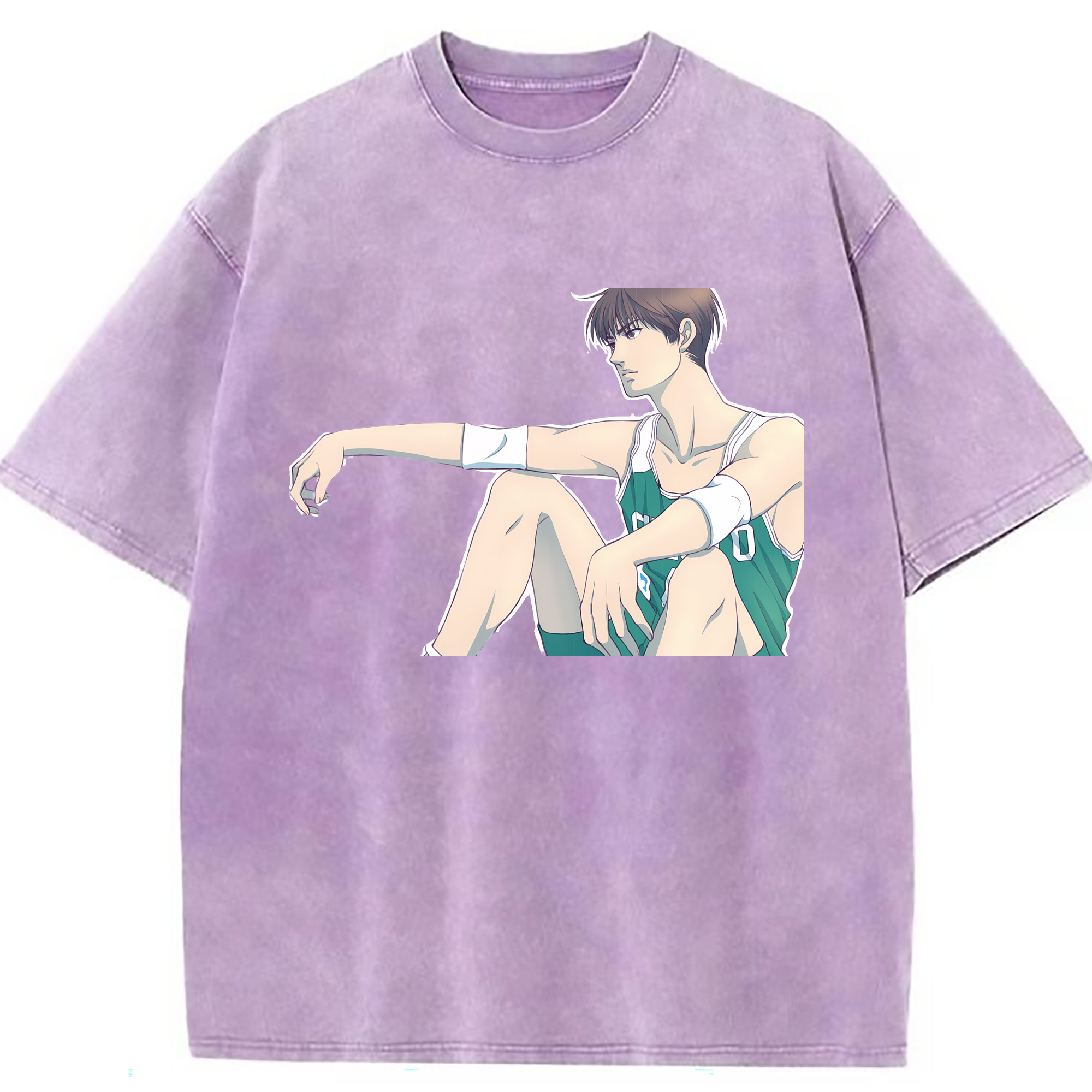 （画像用） SLAM DUNK／スラムダンク 綿100% ヴィンテージ風 半袖Tシャツ（フロントプリント）
