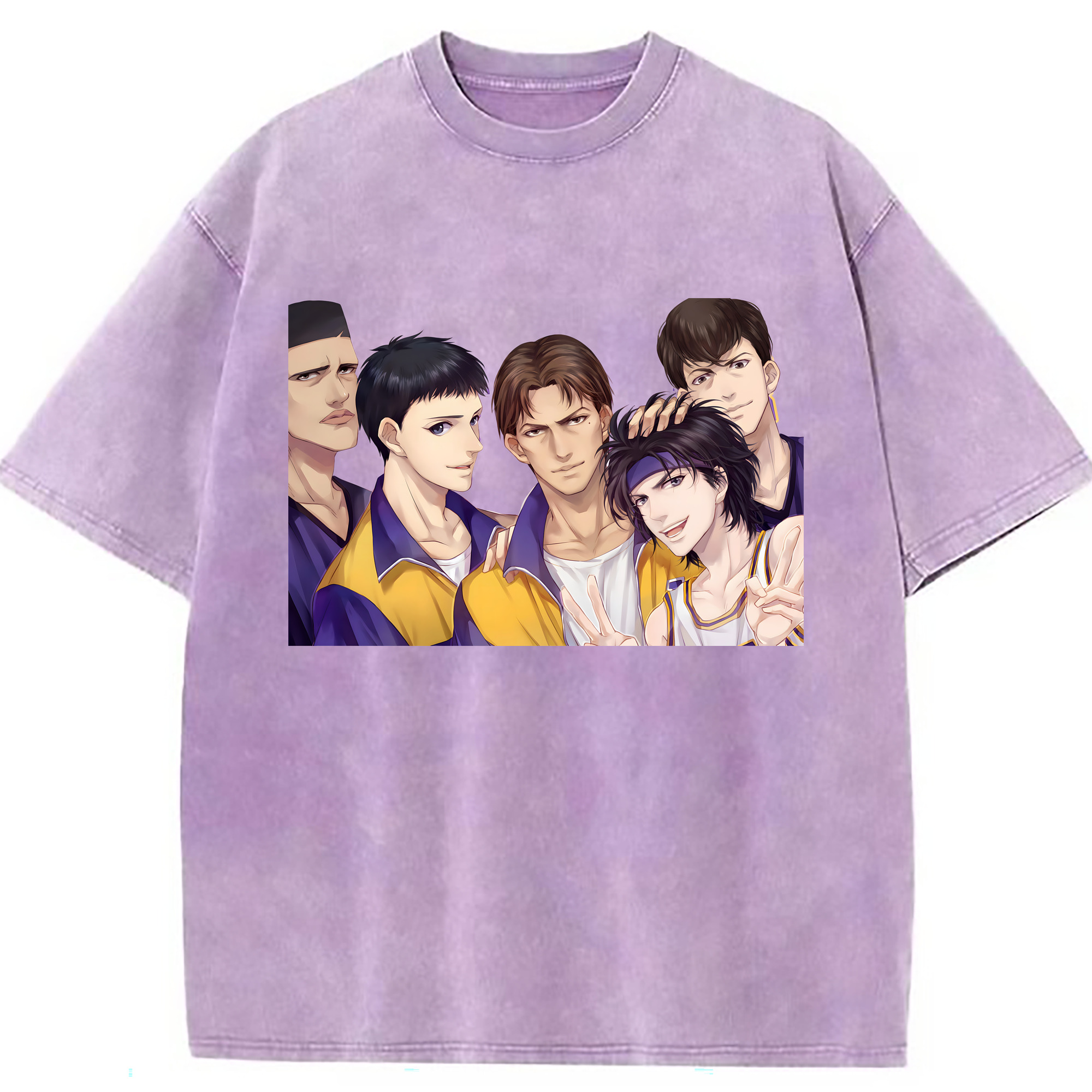 （画像用） SLAM DUNK／スラムダンク 綿100% ヴィンテージ風 半袖Tシャツ（フロントプリント）