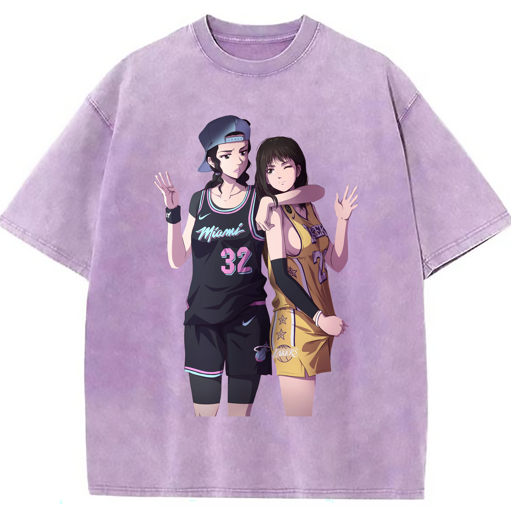 （画像用） SLAM DUNK／スラムダンク 綿100% ヴィンテージ風 半袖Tシャツ（フロントプリント）