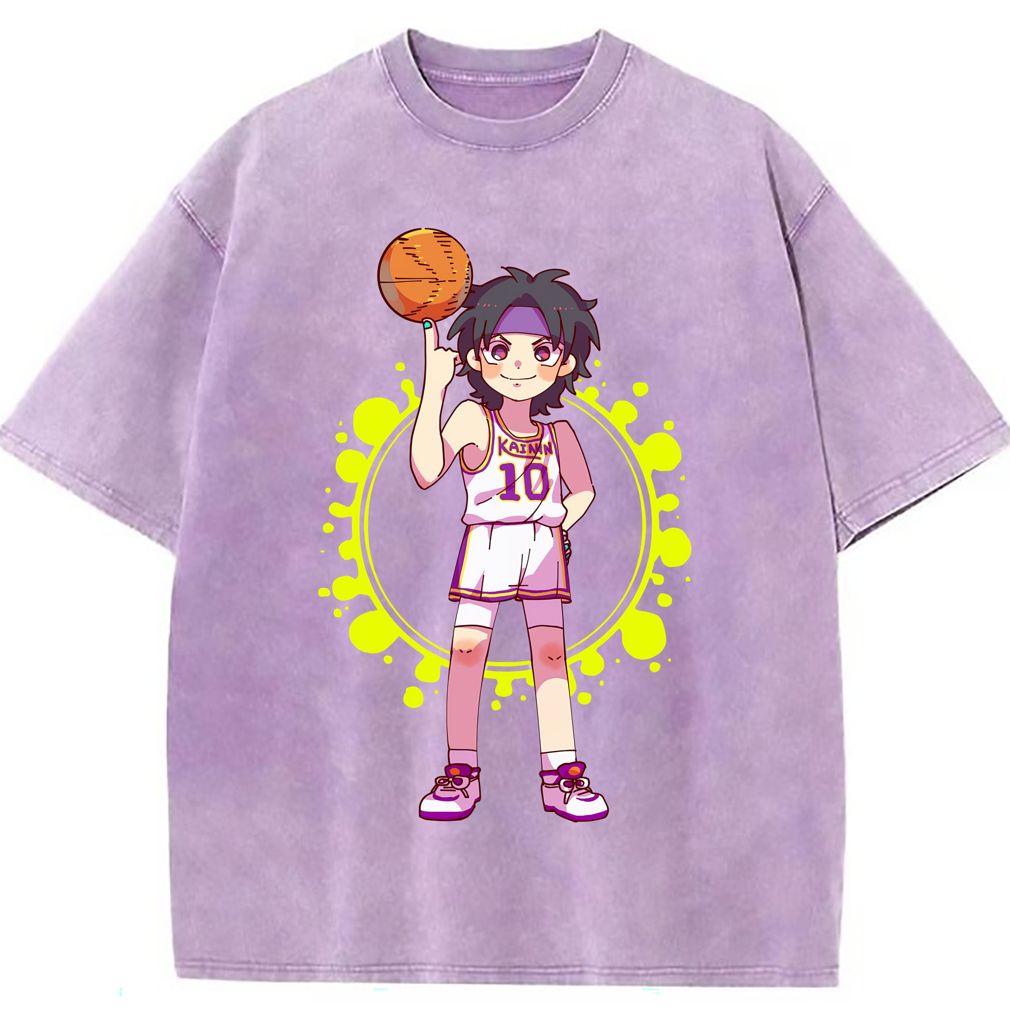 （画像用） SLAM DUNK／スラムダンク 綿100% ヴィンテージ風 半袖Tシャツ（フロントプリント）