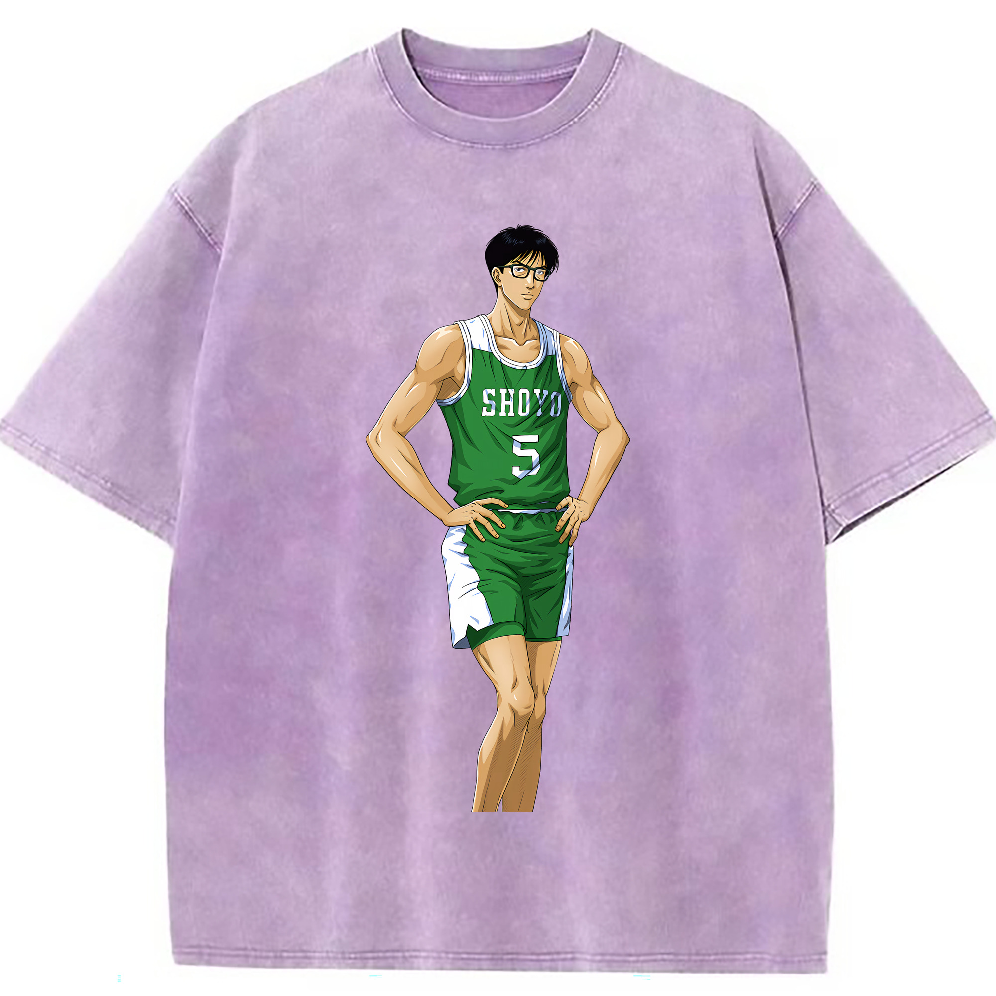 （画像用） SLAM DUNK／スラムダンク 綿100% ヴィンテージ風 半袖Tシャツ（フロントプリント）