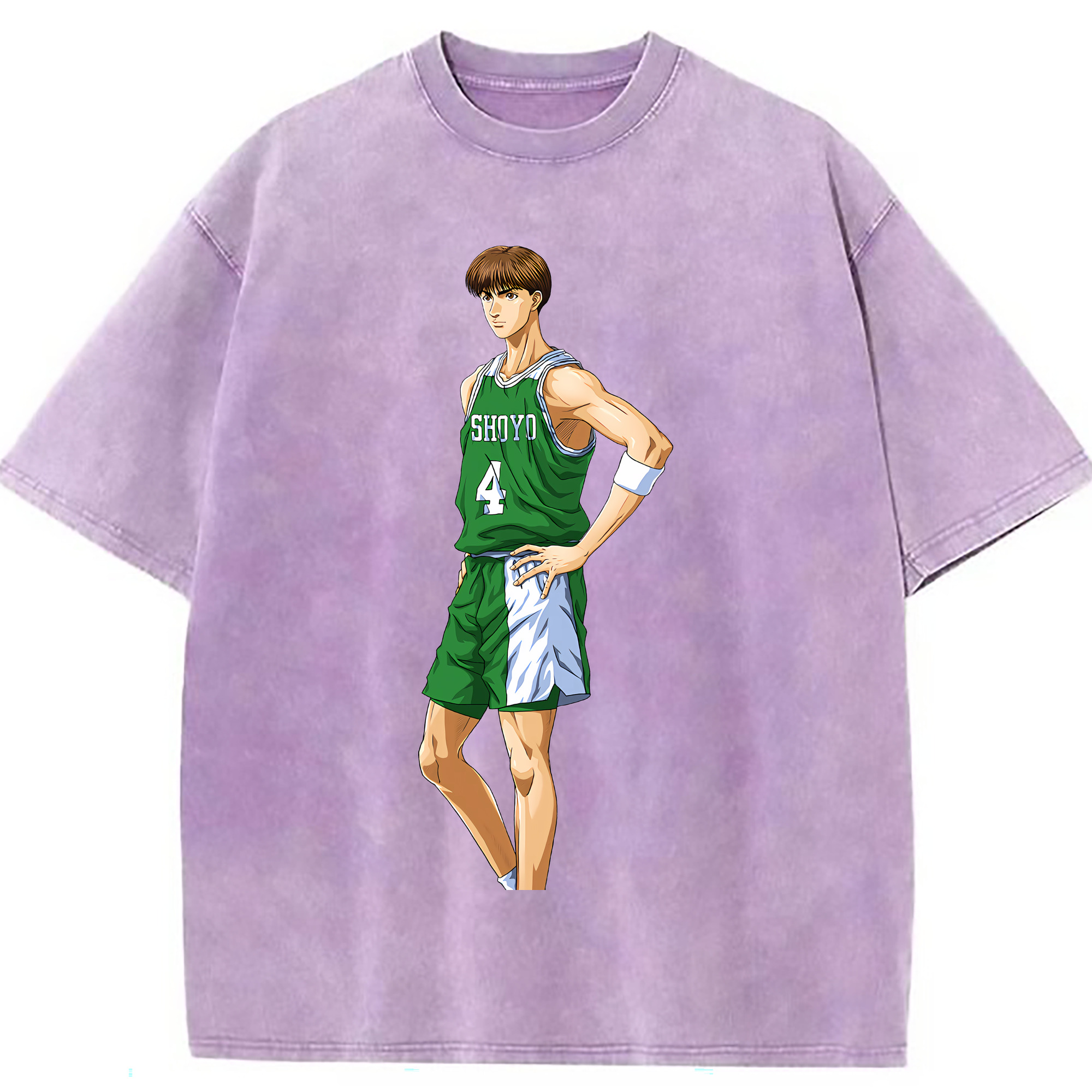 （画像用） SLAM DUNK／スラムダンク 綿100% ヴィンテージ風 半袖Tシャツ（フロントプリント）