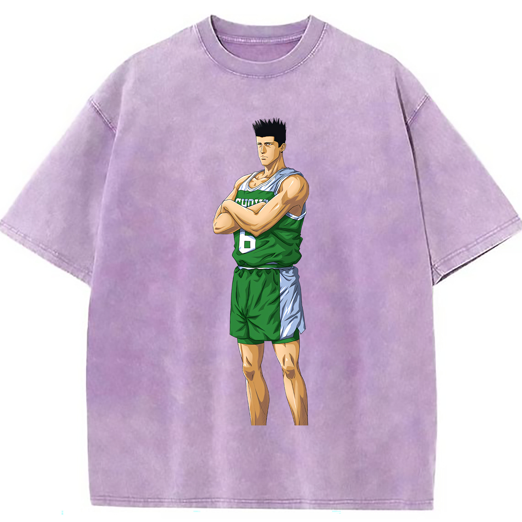 （画像用） SLAM DUNK／スラムダンク 綿100% ヴィンテージ風 半袖Tシャツ（フロントプリント）