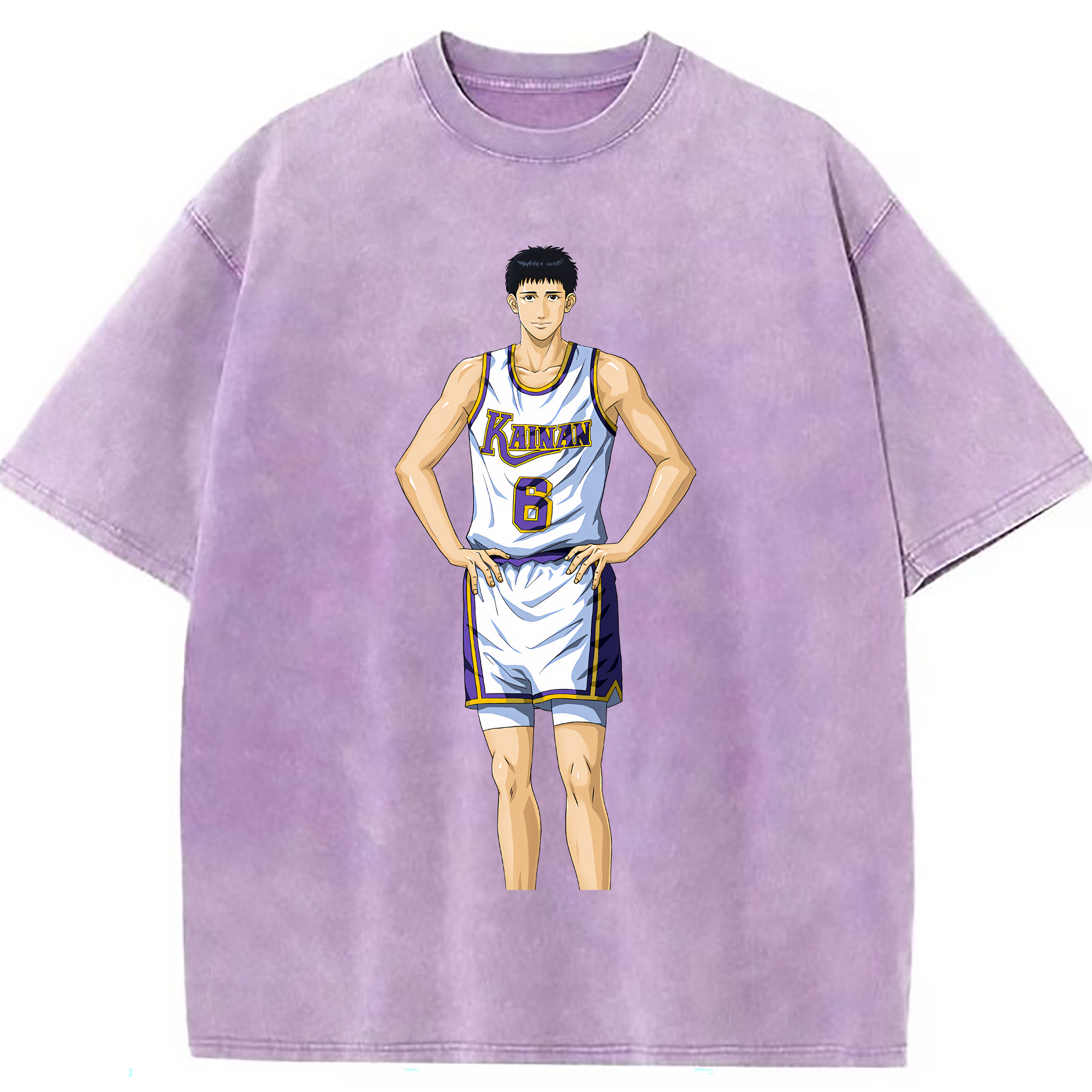 （画像用） SLAM DUNK／スラムダンク 綿100% ヴィンテージ風 半袖Tシャツ（フロントプリント）