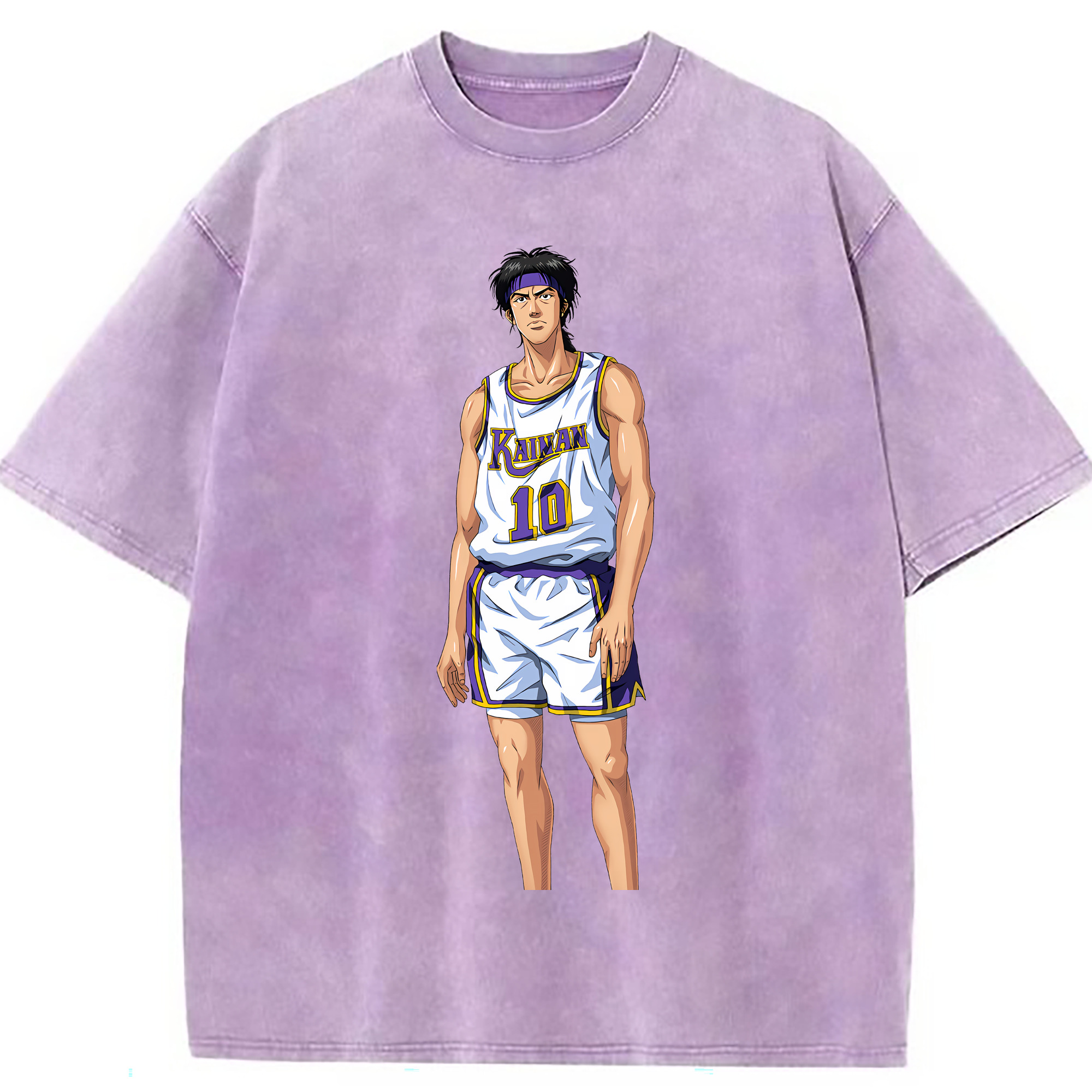 （画像用） SLAM DUNK／スラムダンク 綿100% ヴィンテージ風 半袖Tシャツ（フロントプリント）