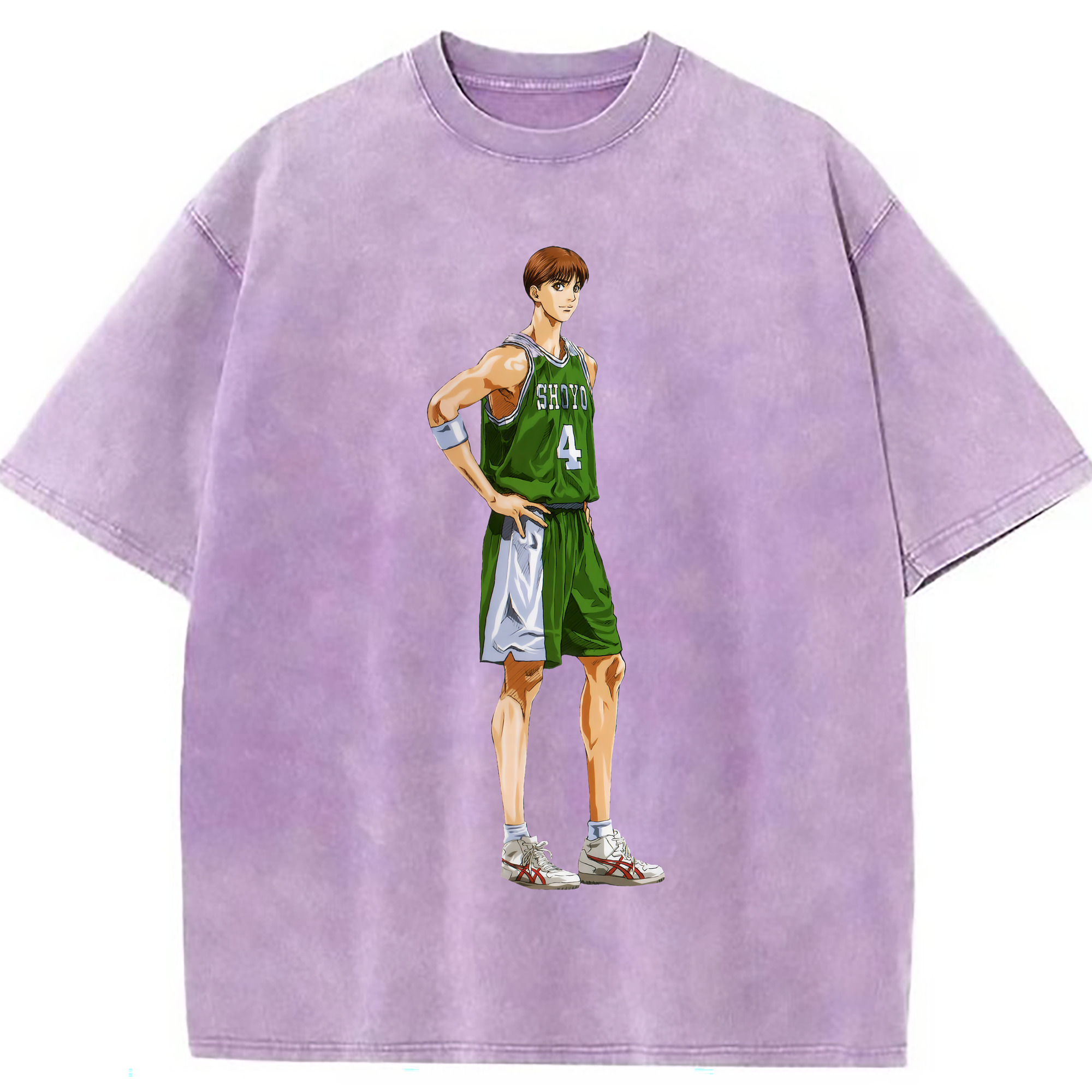 （画像用） SLAM DUNK／スラムダンク 綿100% ヴィンテージ風 半袖Tシャツ（フロントプリント）