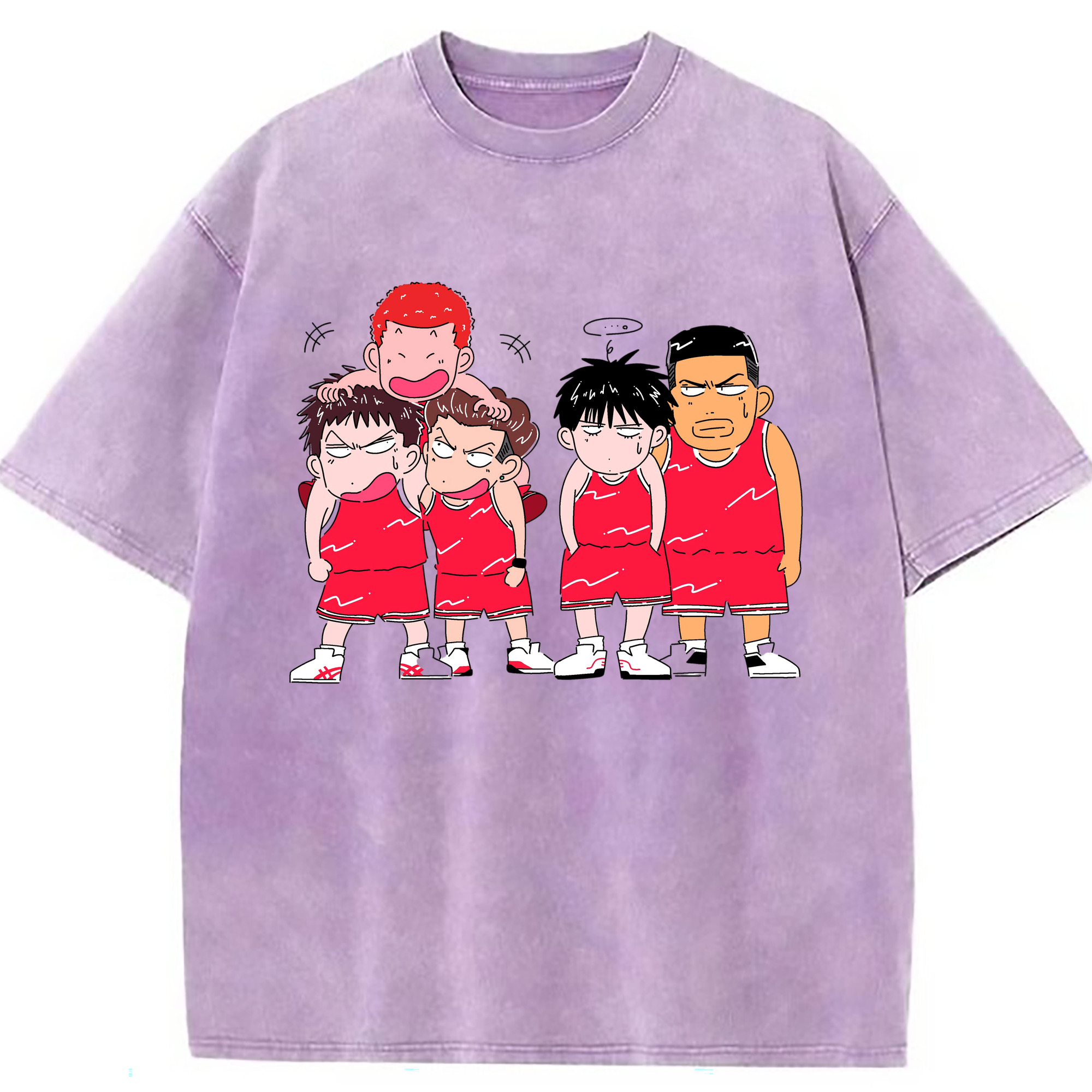 （画像用） SLAM DUNK／スラムダンク 綿100% ヴィンテージ風 半袖Tシャツ（フロントプリント）