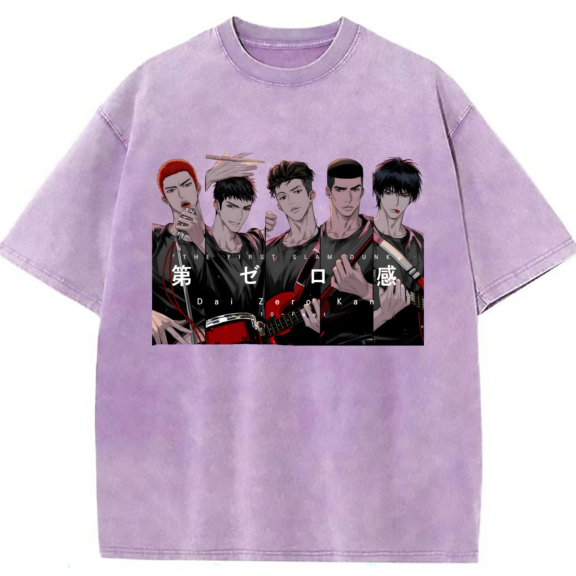 （画像用） SLAM DUNK／スラムダンク 綿100% ヴィンテージ風 半袖Tシャツ（フロントプリント）