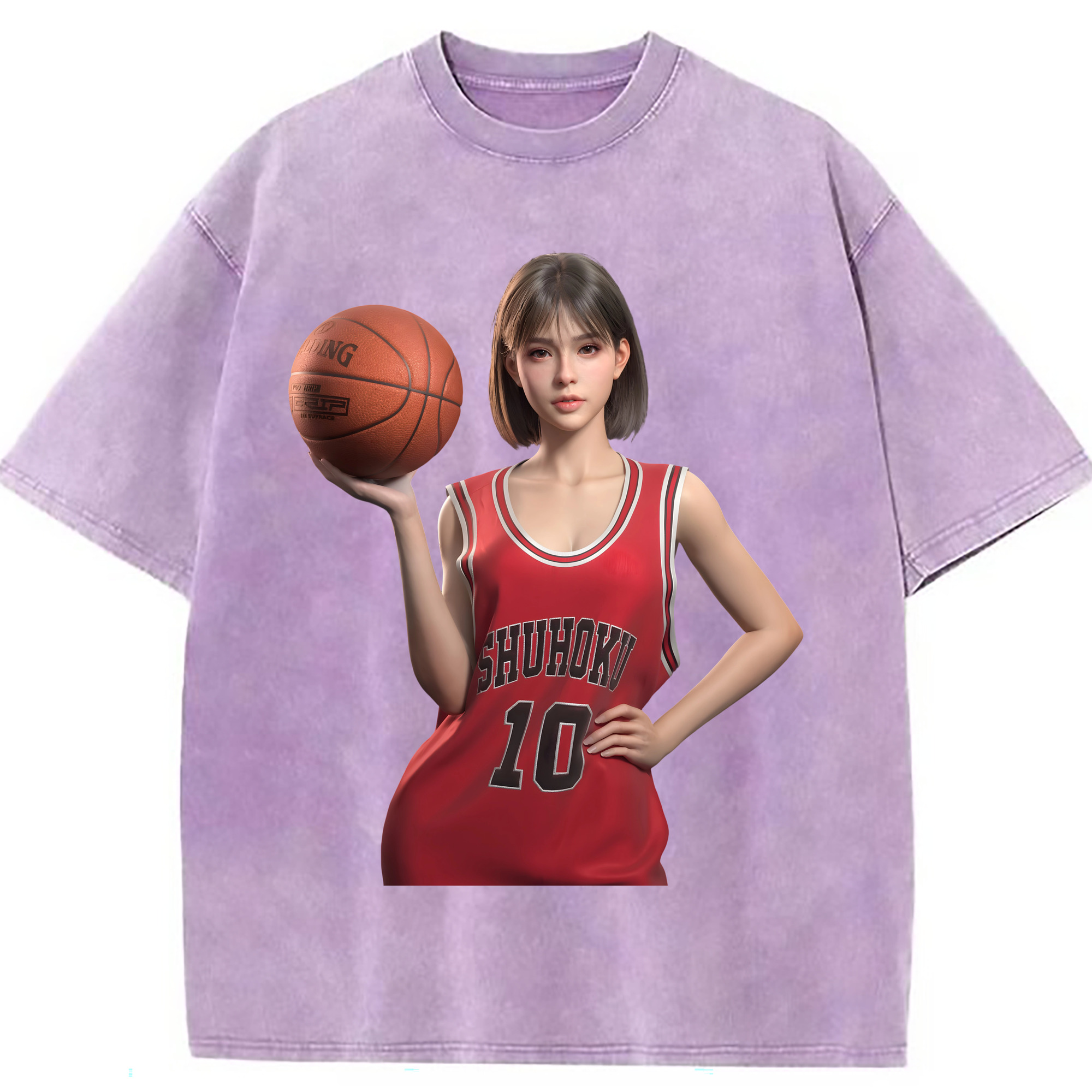 （画像用） SLAM DUNK／スラムダンク 綿100% ヴィンテージ風 半袖Tシャツ（フロントプリント）