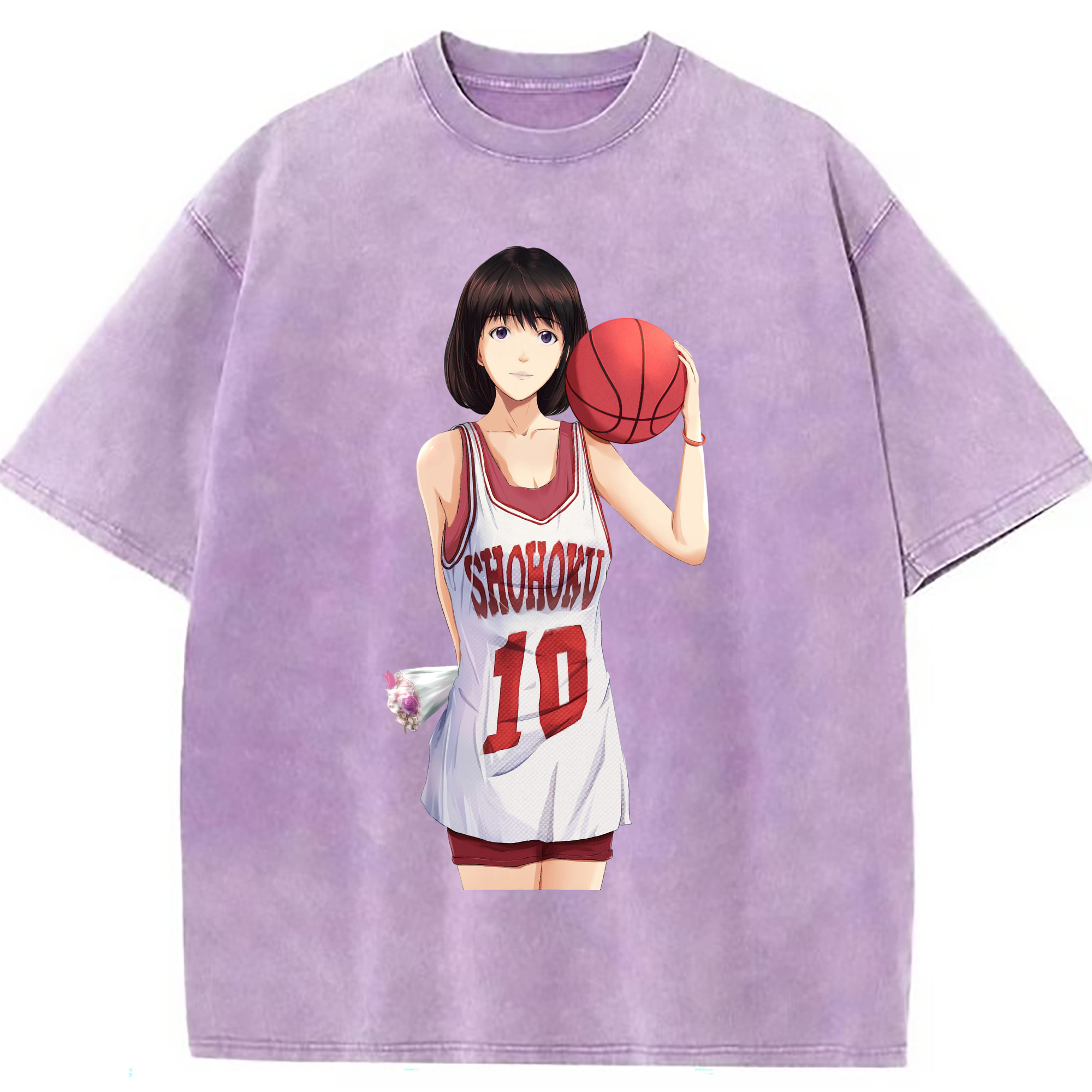 （画像用） SLAM DUNK／スラムダンク 綿100% ヴィンテージ風 半袖Tシャツ（フロントプリント）
