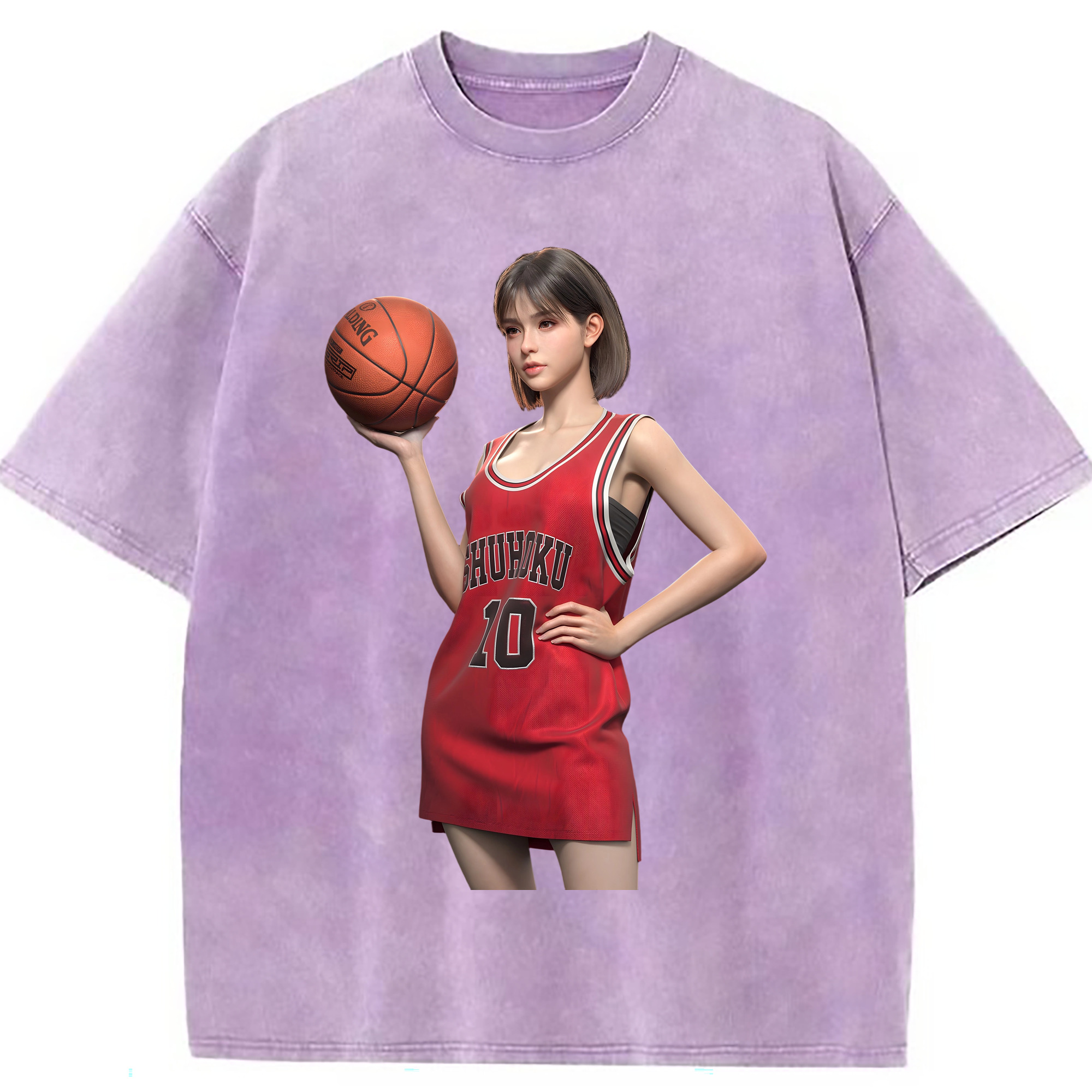 （画像用） SLAM DUNK／スラムダンク 綿100% ヴィンテージ風 半袖Tシャツ（フロントプリント）