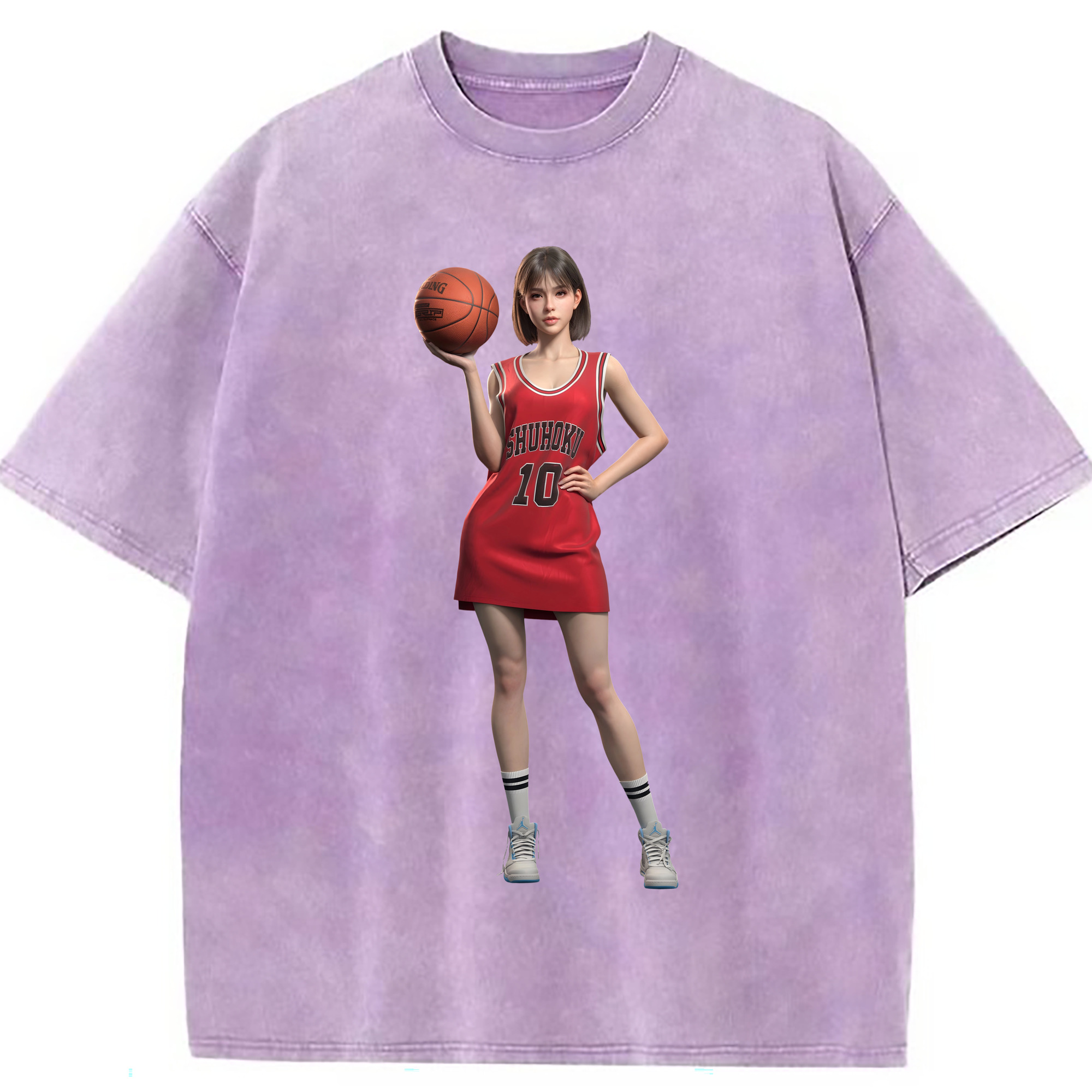（画像用） SLAM DUNK／スラムダンク 綿100% ヴィンテージ風 半袖Tシャツ（フロントプリント）