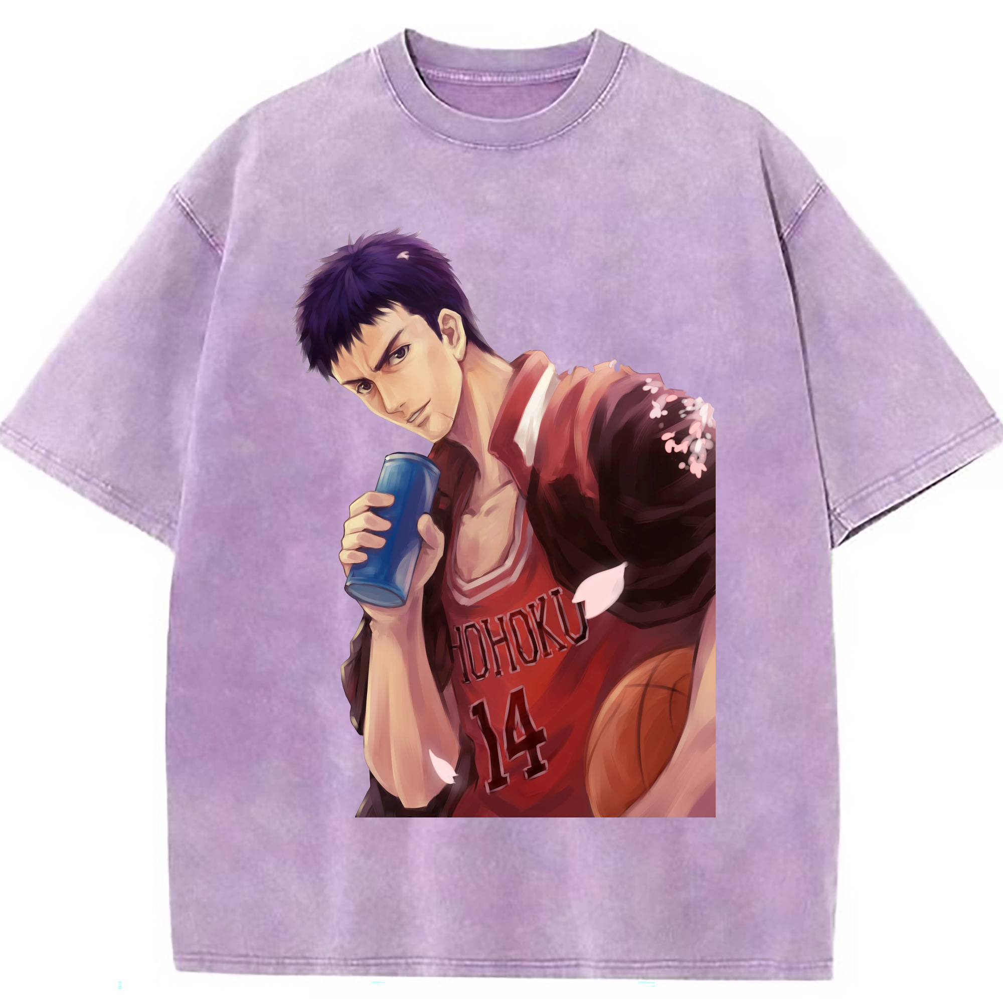 （画像用） SLAM DUNK／スラムダンク 綿100% ヴィンテージ風 半袖Tシャツ（フロントプリント）
