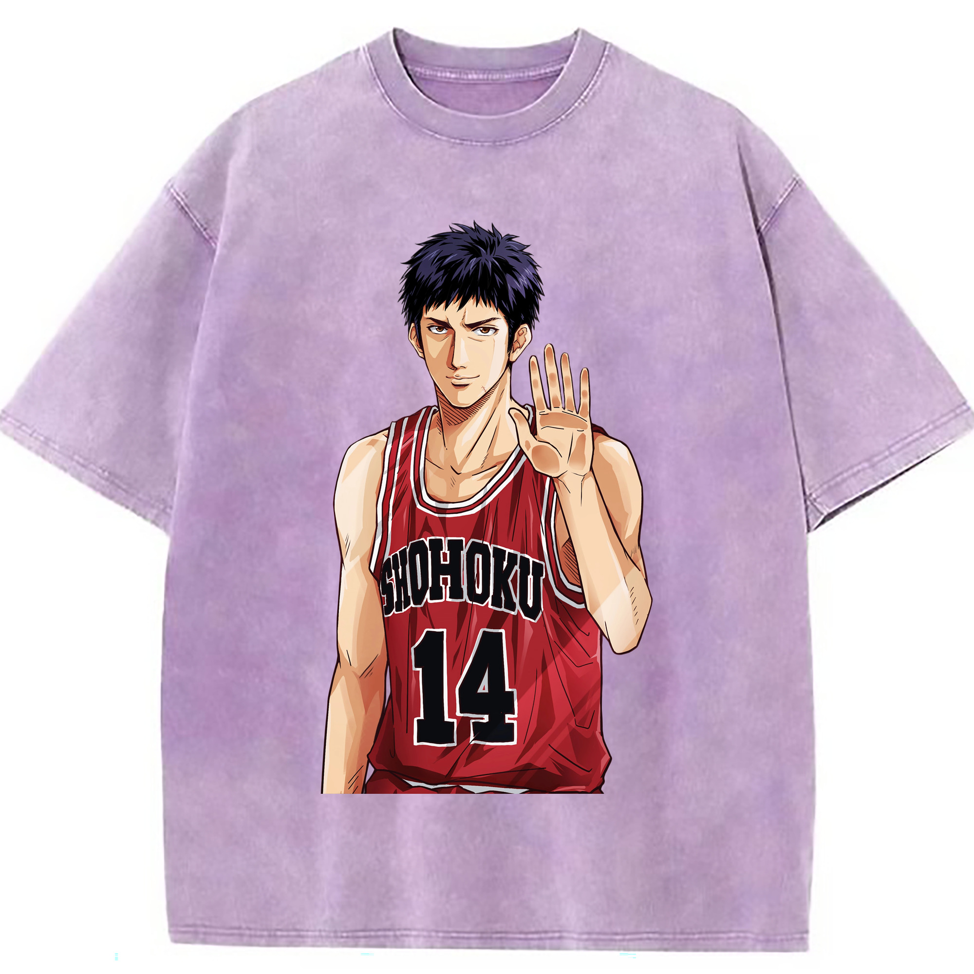 （画像用） SLAM DUNK／スラムダンク 綿100% ヴィンテージ風 半袖Tシャツ（フロントプリント）
