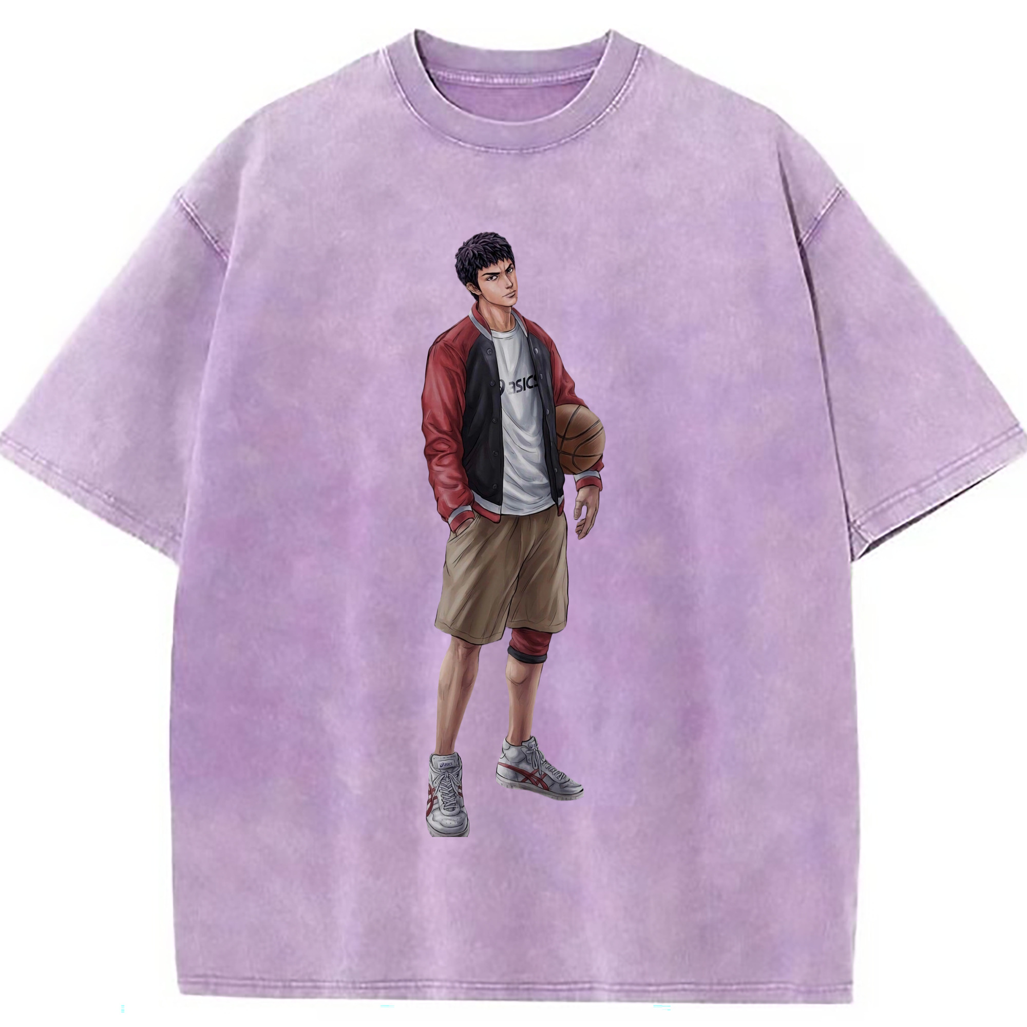 （画像用） SLAM DUNK／スラムダンク 綿100% ヴィンテージ風 半袖Tシャツ（フロントプリント）
