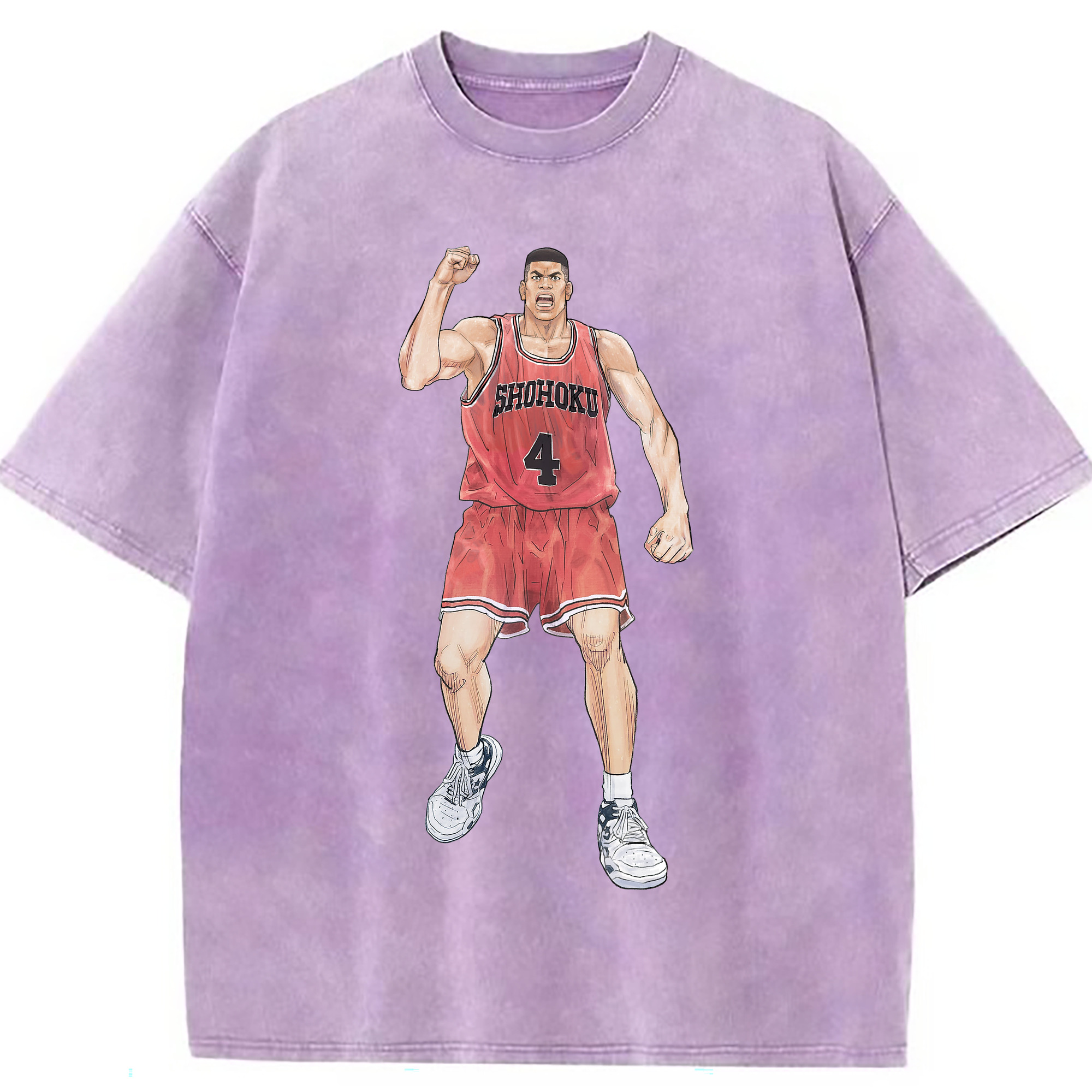 （画像用） SLAM DUNK／スラムダンク 綿100% ヴィンテージ風 半袖Tシャツ（フロントプリント）