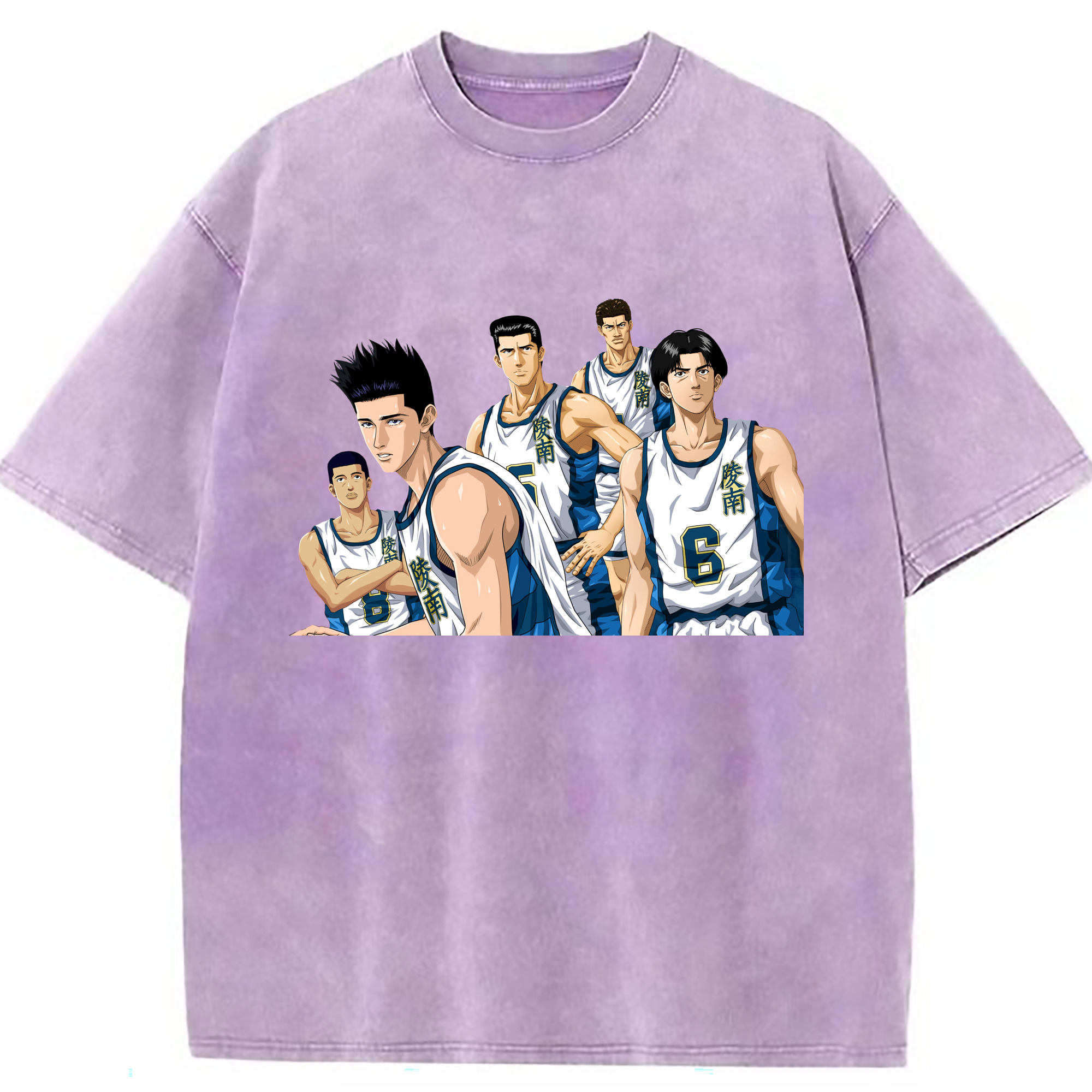 （画像用） SLAM DUNK／スラムダンク 綿100% ヴィンテージ風 半袖Tシャツ（フロントプリント）
