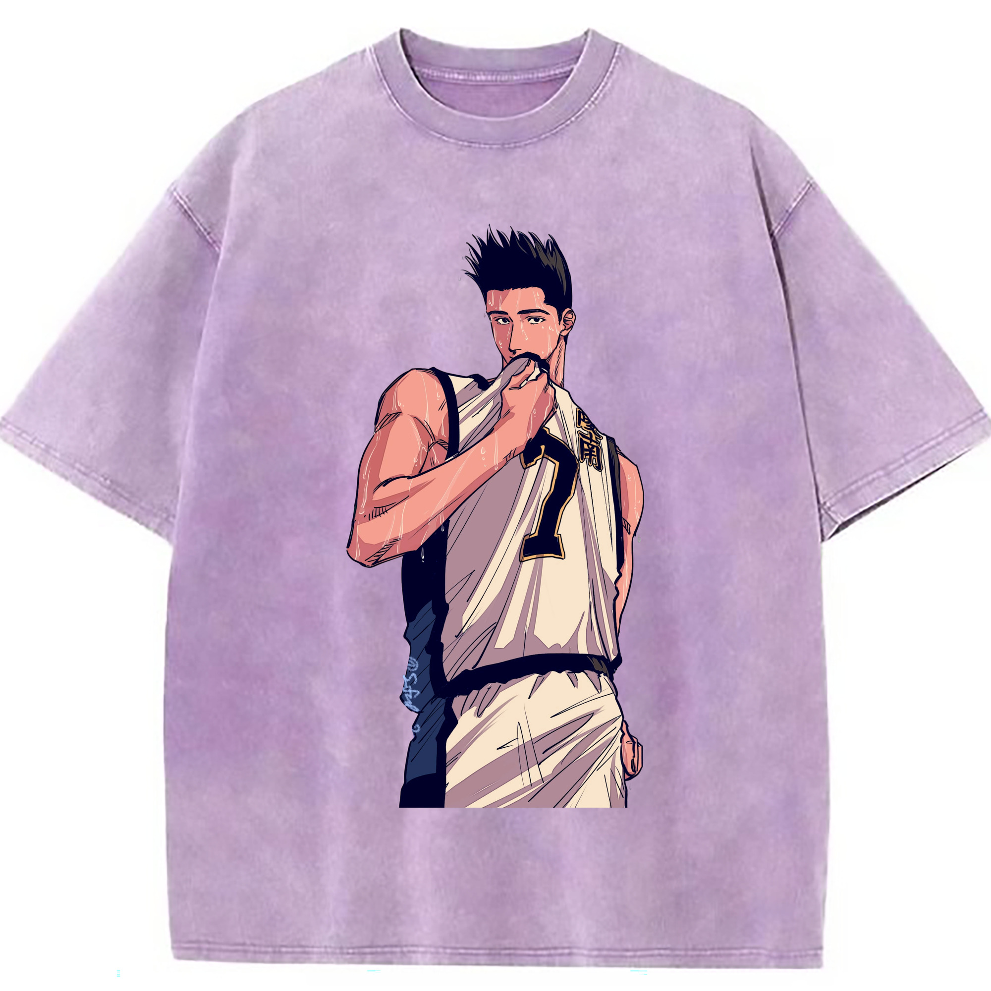 （画像用） SLAM DUNK／スラムダンク 綿100% ヴィンテージ風 半袖Tシャツ（フロントプリント）