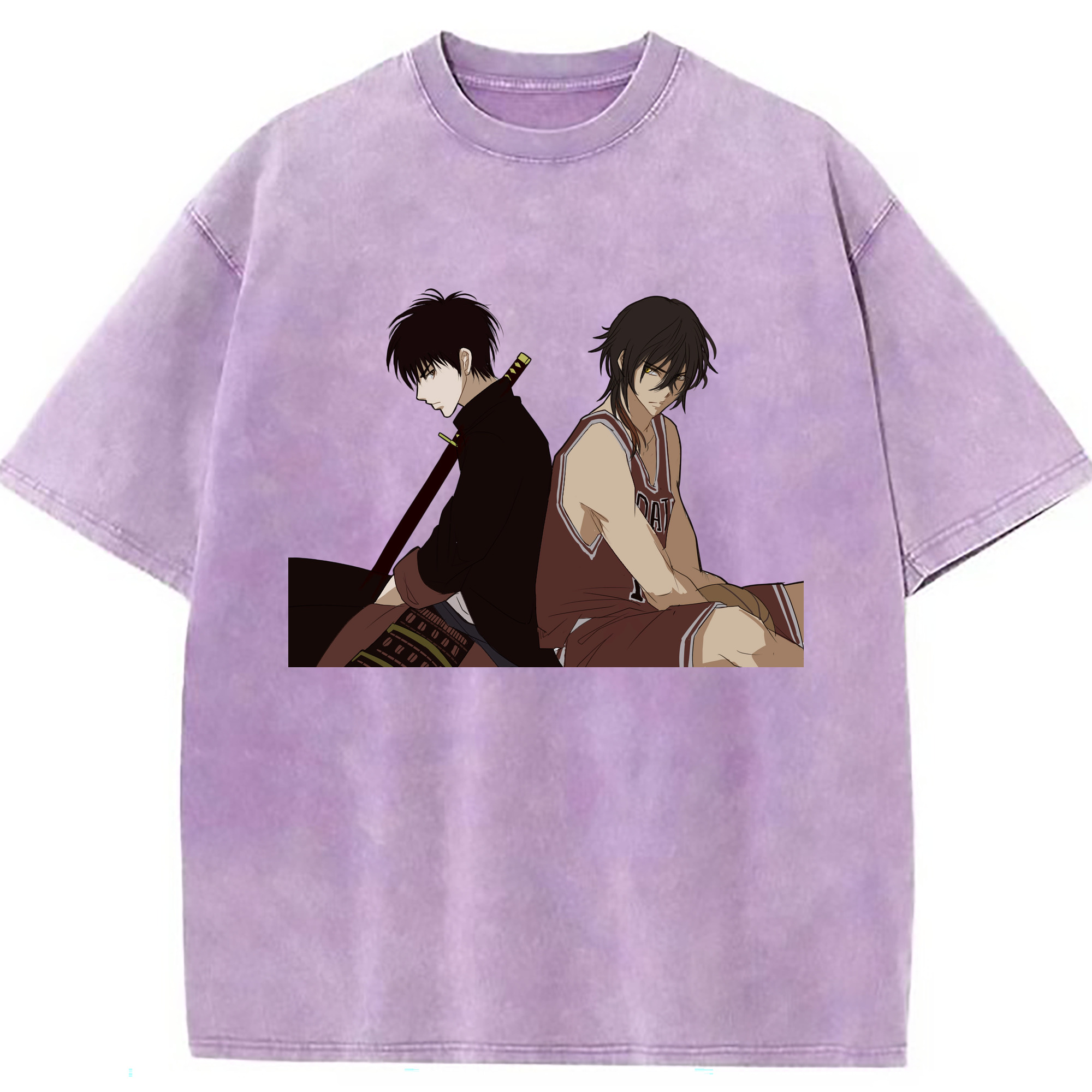 （画像用） SLAM DUNK／スラムダンク 綿100% ヴィンテージ風 半袖Tシャツ（フロントプリント）