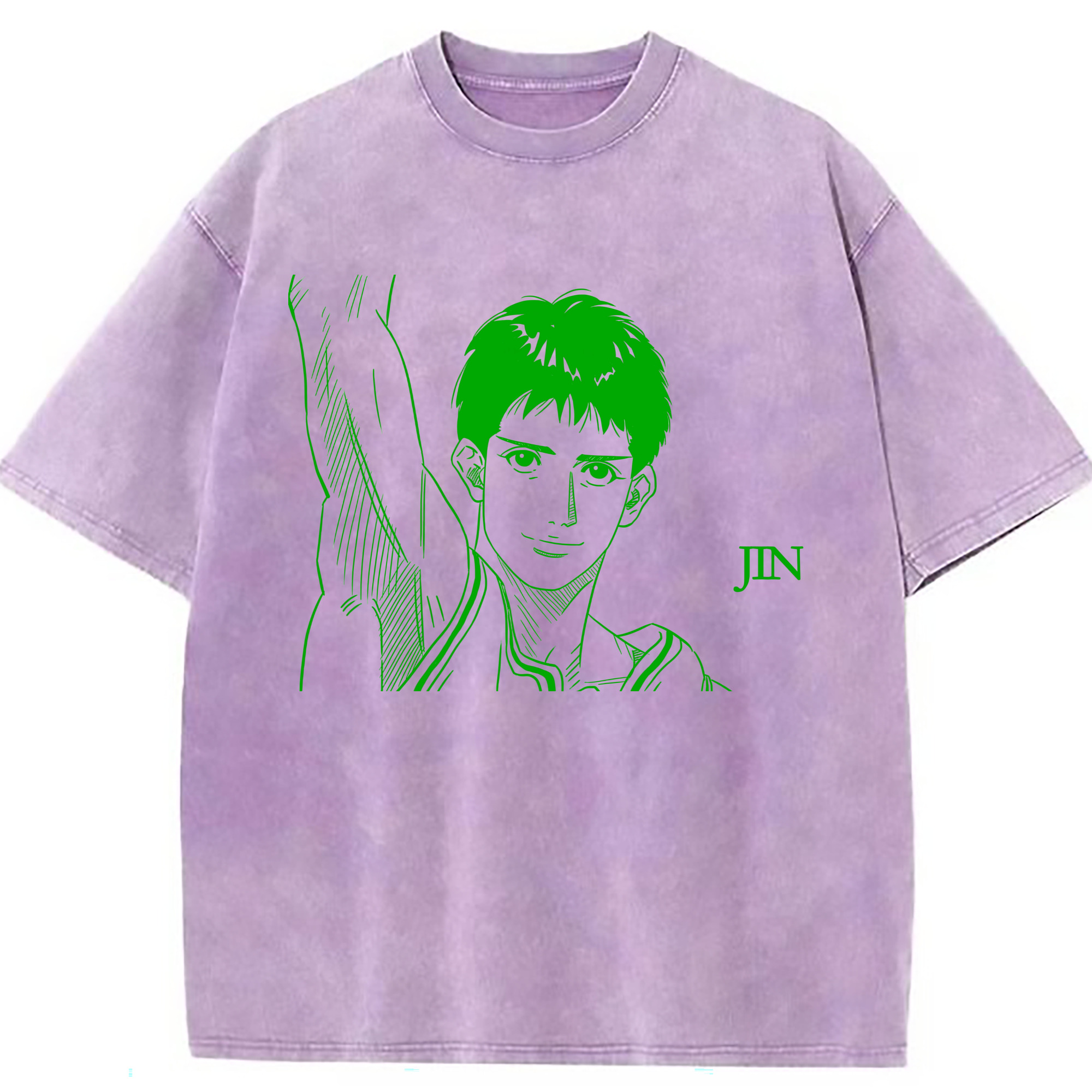 （画像用） SLAM DUNK／スラムダンク 綿100% ヴィンテージ風 半袖Tシャツ（フロントプリント）