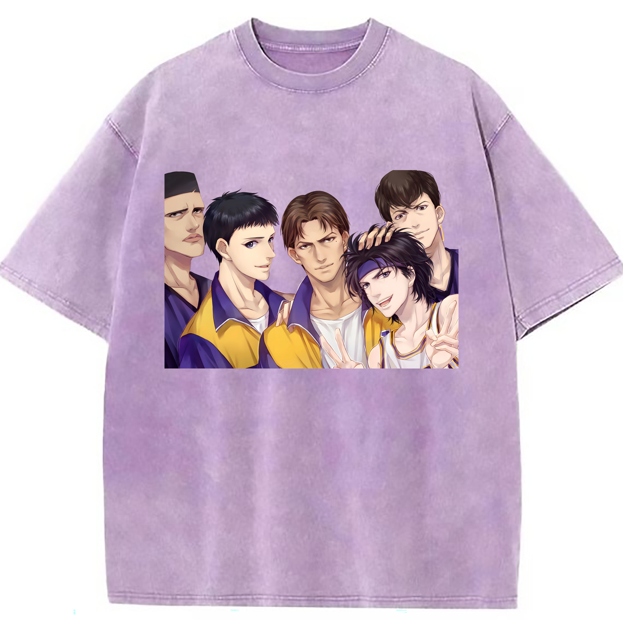 （画像用） SLAM DUNK／スラムダンク 綿100% ヴィンテージ風 半袖Tシャツ（フロントプリント）